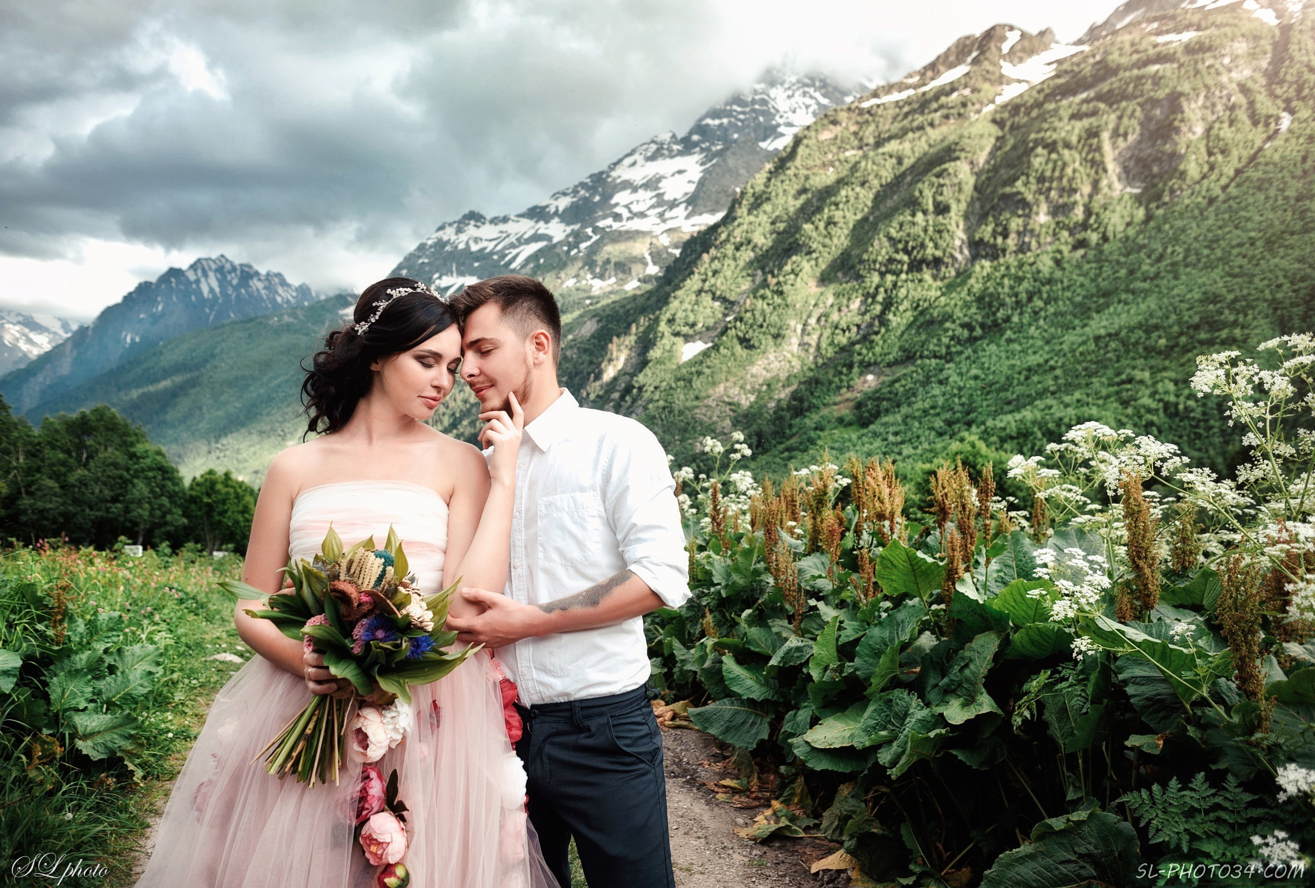 Горные и европейские свадьбы (сборное). Свадебный и travel фотограф в Волгограде, Сочи, Домбае, Европе