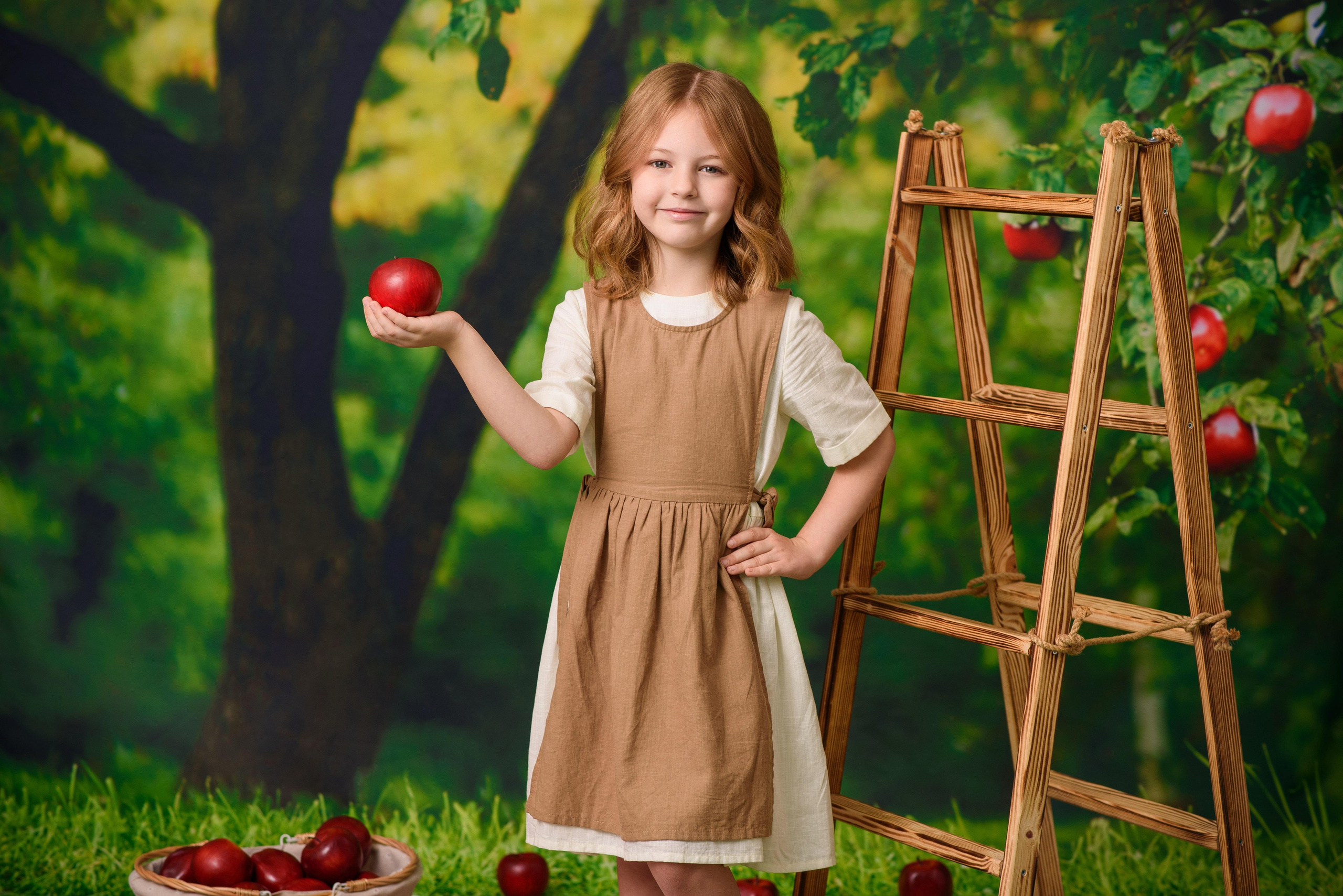 Яблочный сад. Детская фотостудия Москва