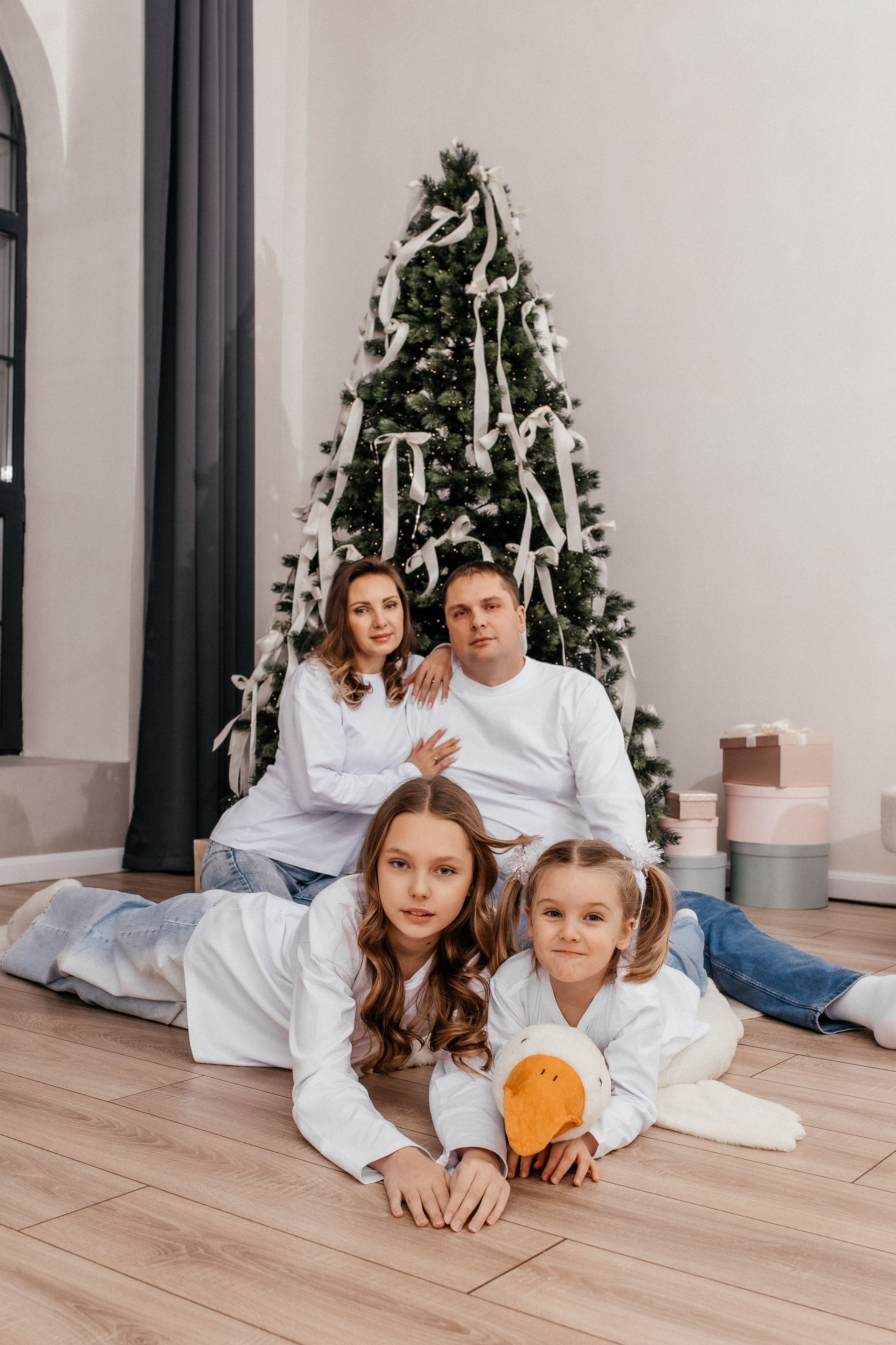 Новогодняя семейная в студии. Профессиональный фотограф, Москва |Видное Елена Елизарова