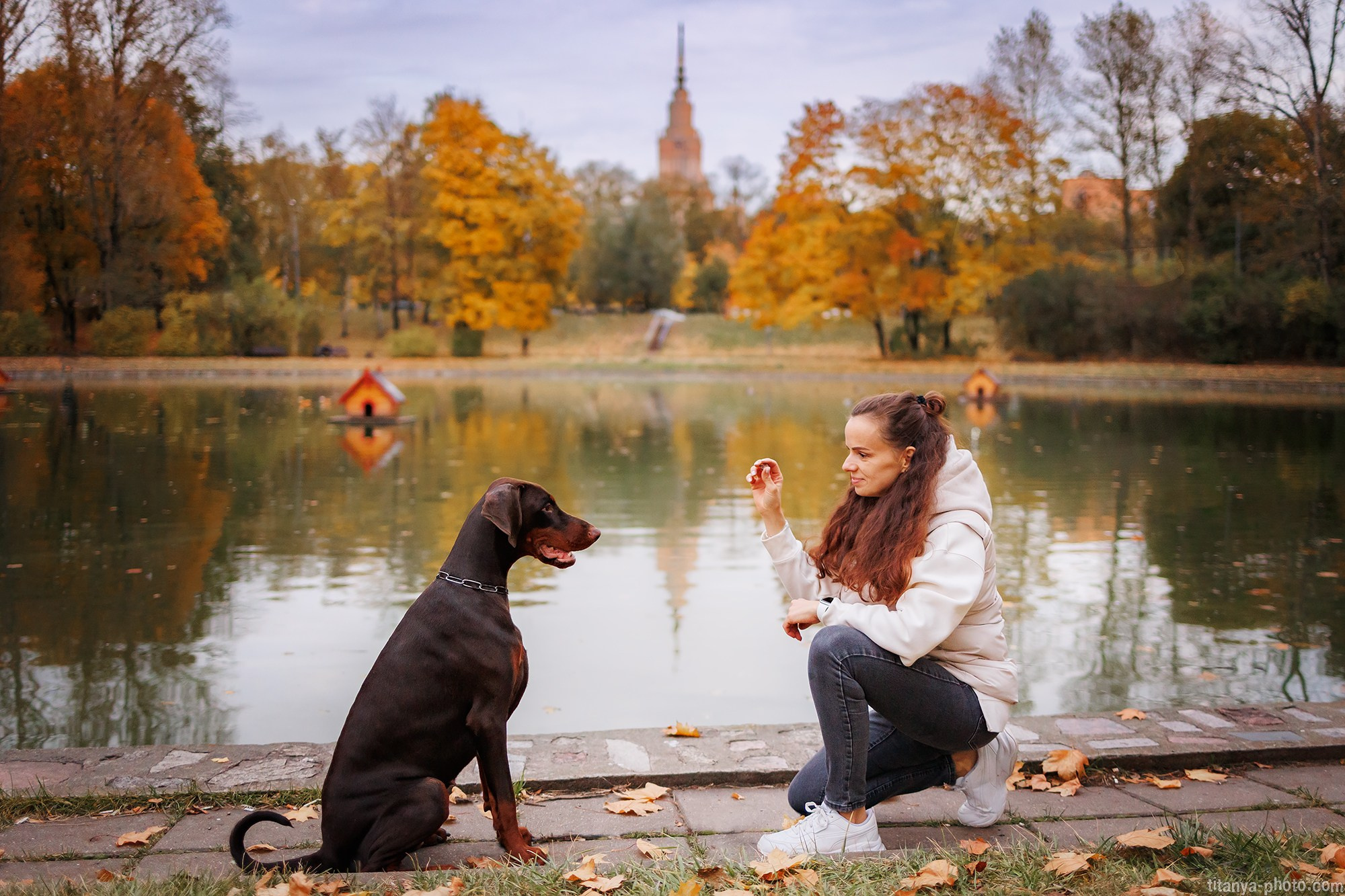 Лилия, Влад и Юма. Фотограф собак, фотограф-анималист Аня Титова (Titanya). Москва
