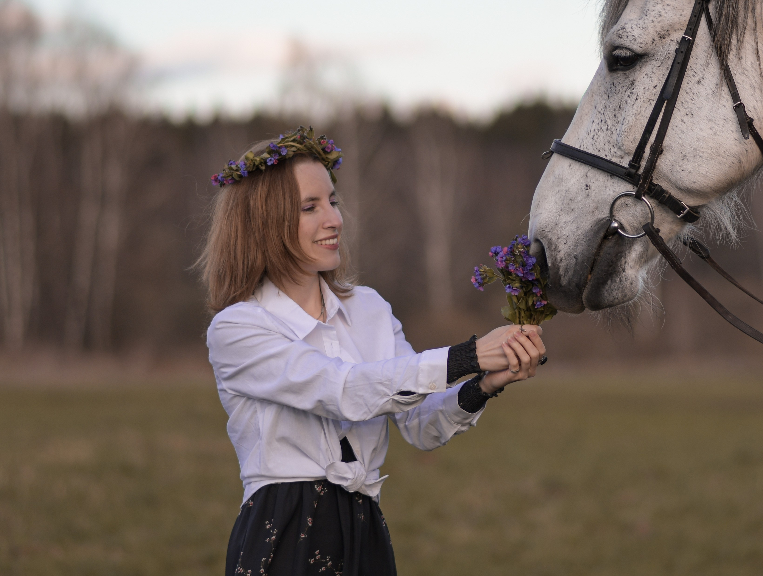 Портретная фотосессия с лошадьми. В созвучии с природой. Фотограф Светлана В. Пронина, Москва