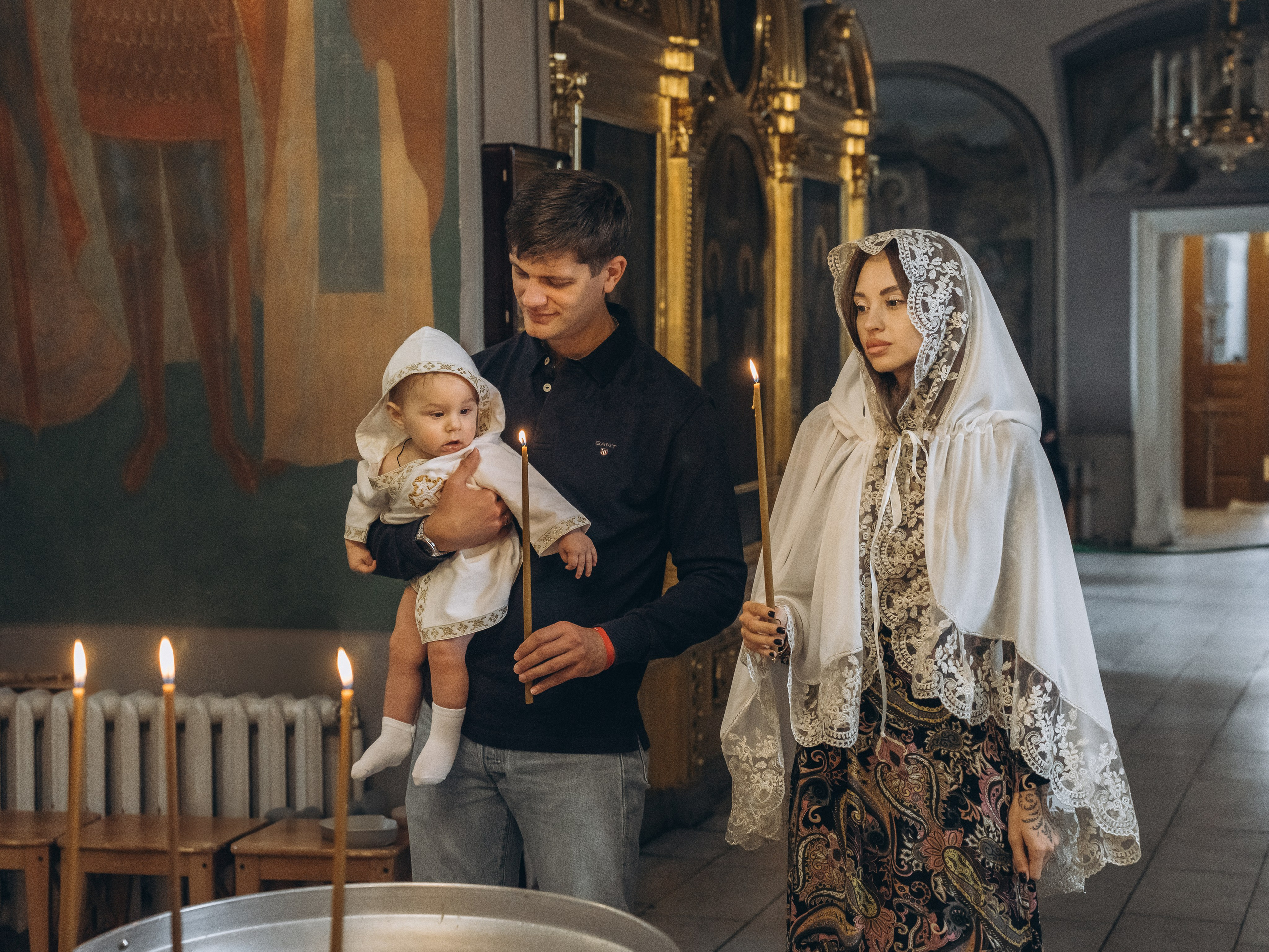 Таинство Крещения Демида. Фотограф Ольга Рубцова в Москве и Московской области