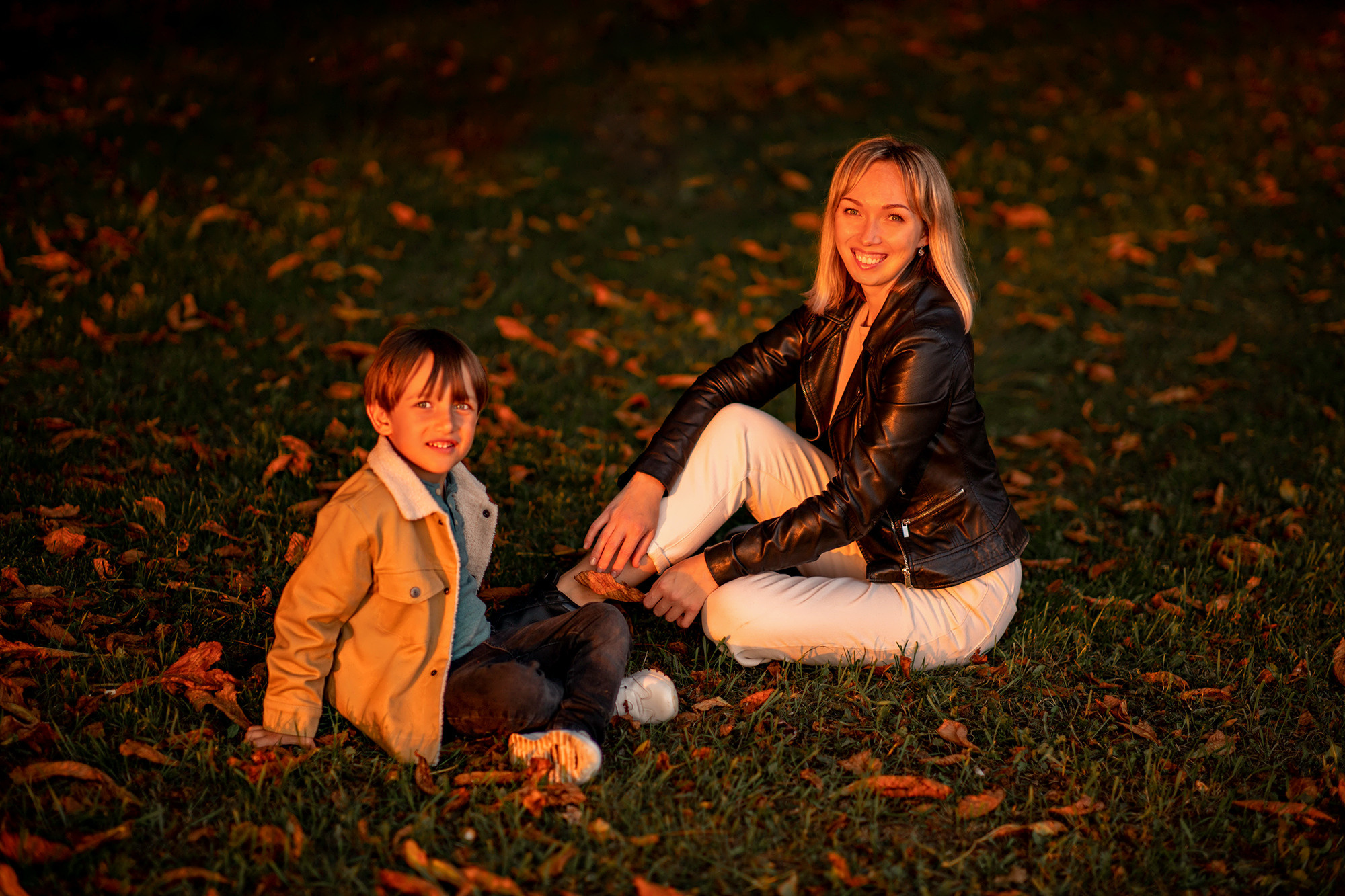 Прогулка на закате с Адамом и Оксаной. Детский и семейный фотограф в Твери Ольга Крестьянинова