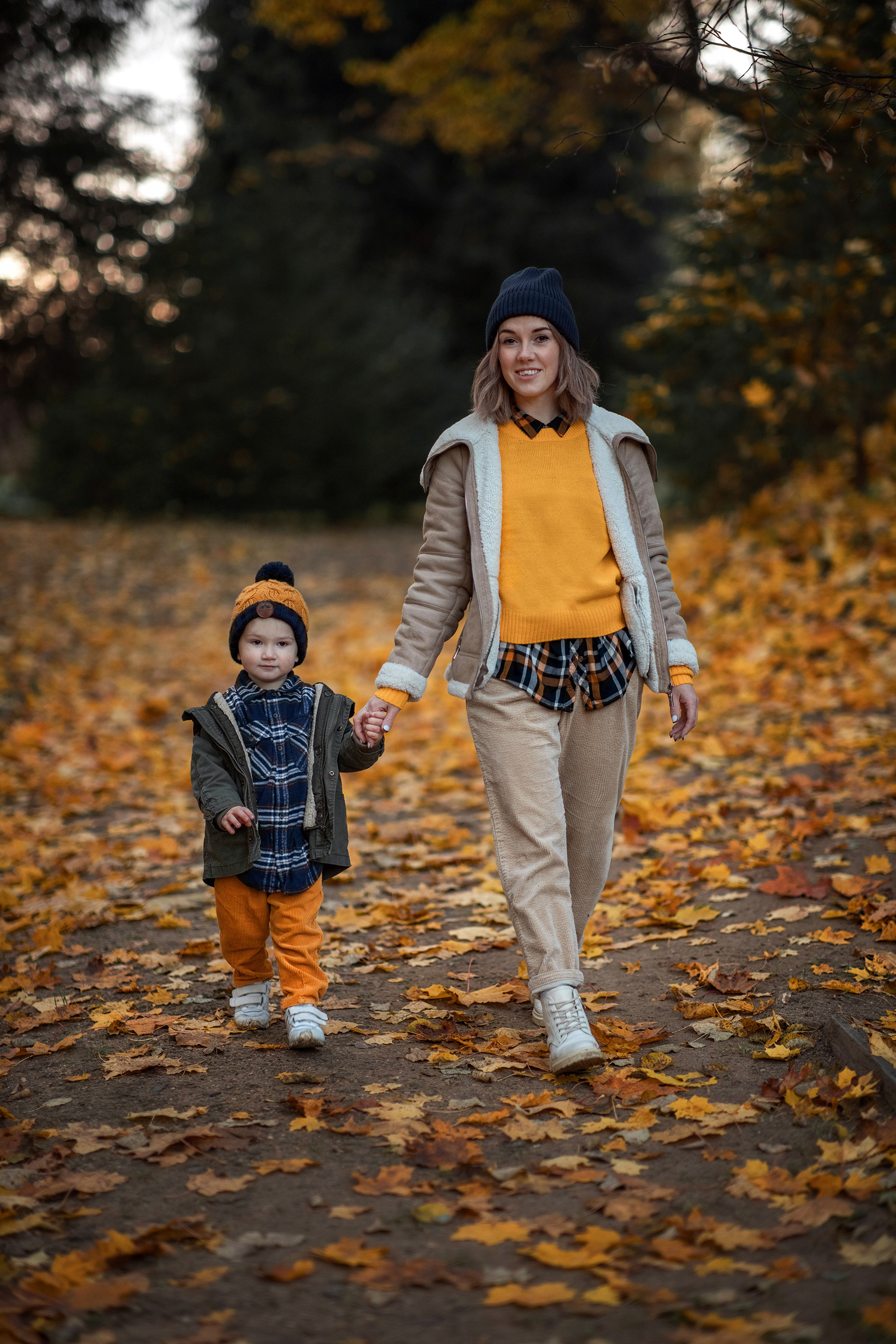 Осенняя фотосессия Ирины и Матвея. Детский и семейный фотограф в Твери Ольга Крестьянинова