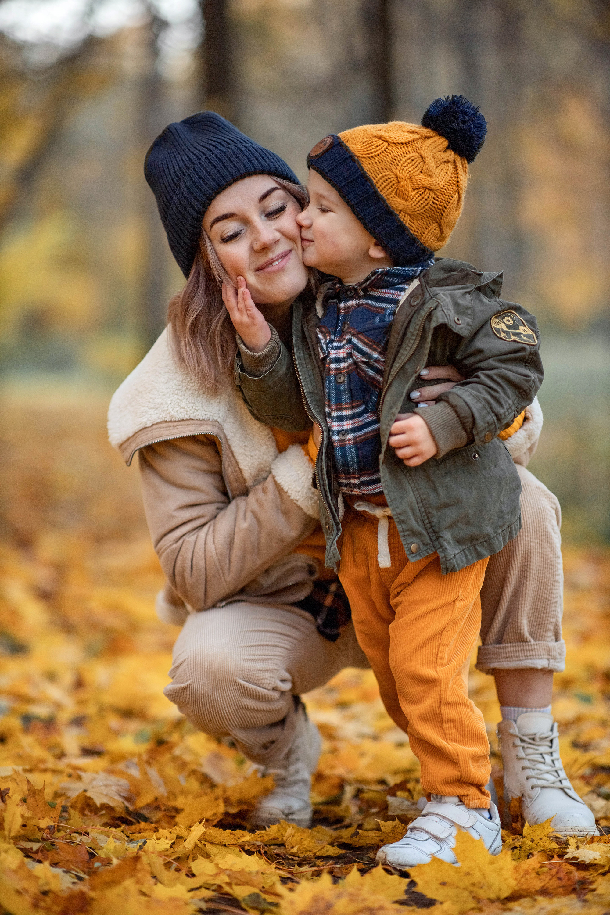 Осенняя фотосессия Ирины и Матвея. Детский и семейный фотограф в Твери Ольга Крестьянинова