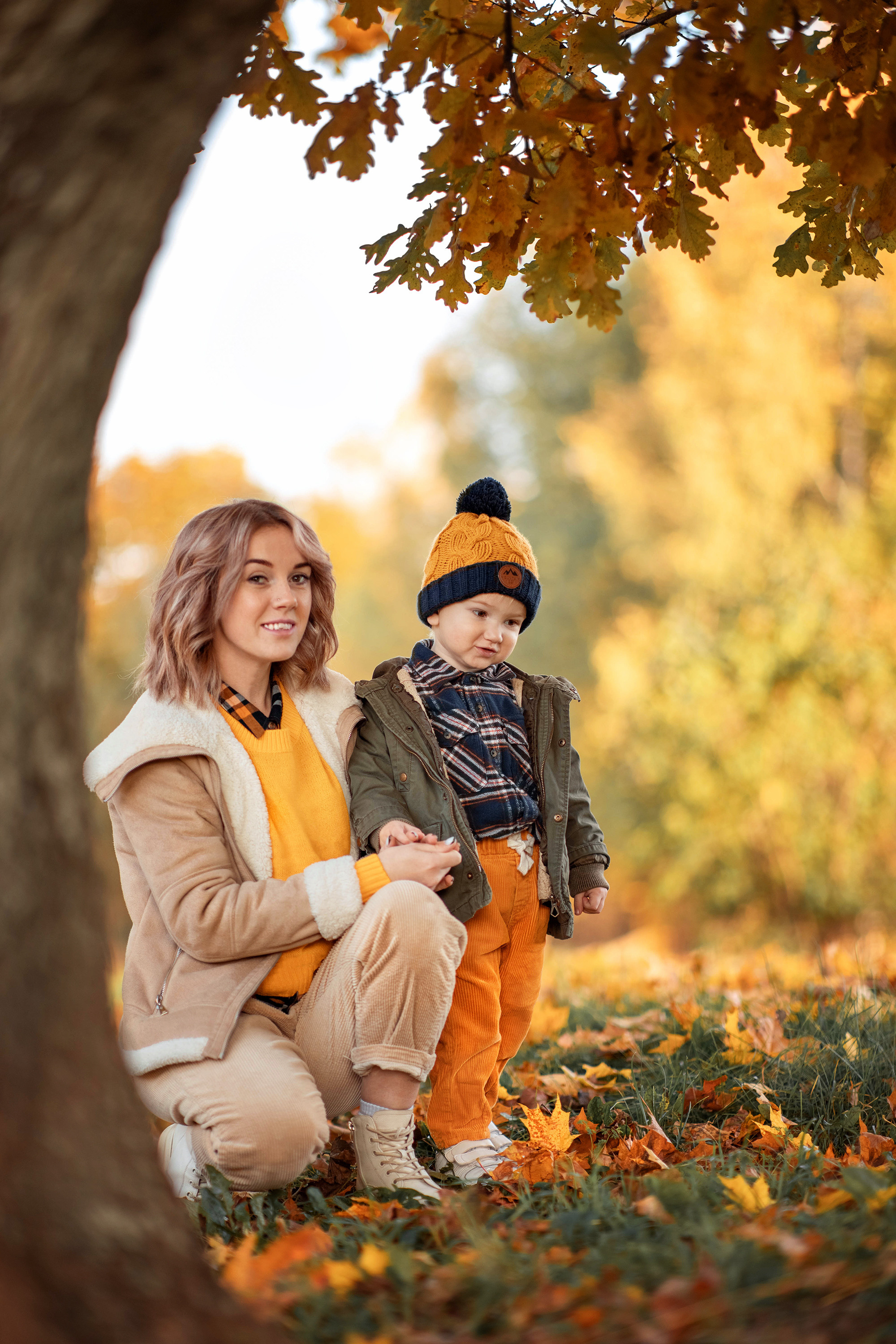 Осенняя фотосессия Ирины и Матвея. Детский и семейный фотограф в Твери Ольга Крестьянинова