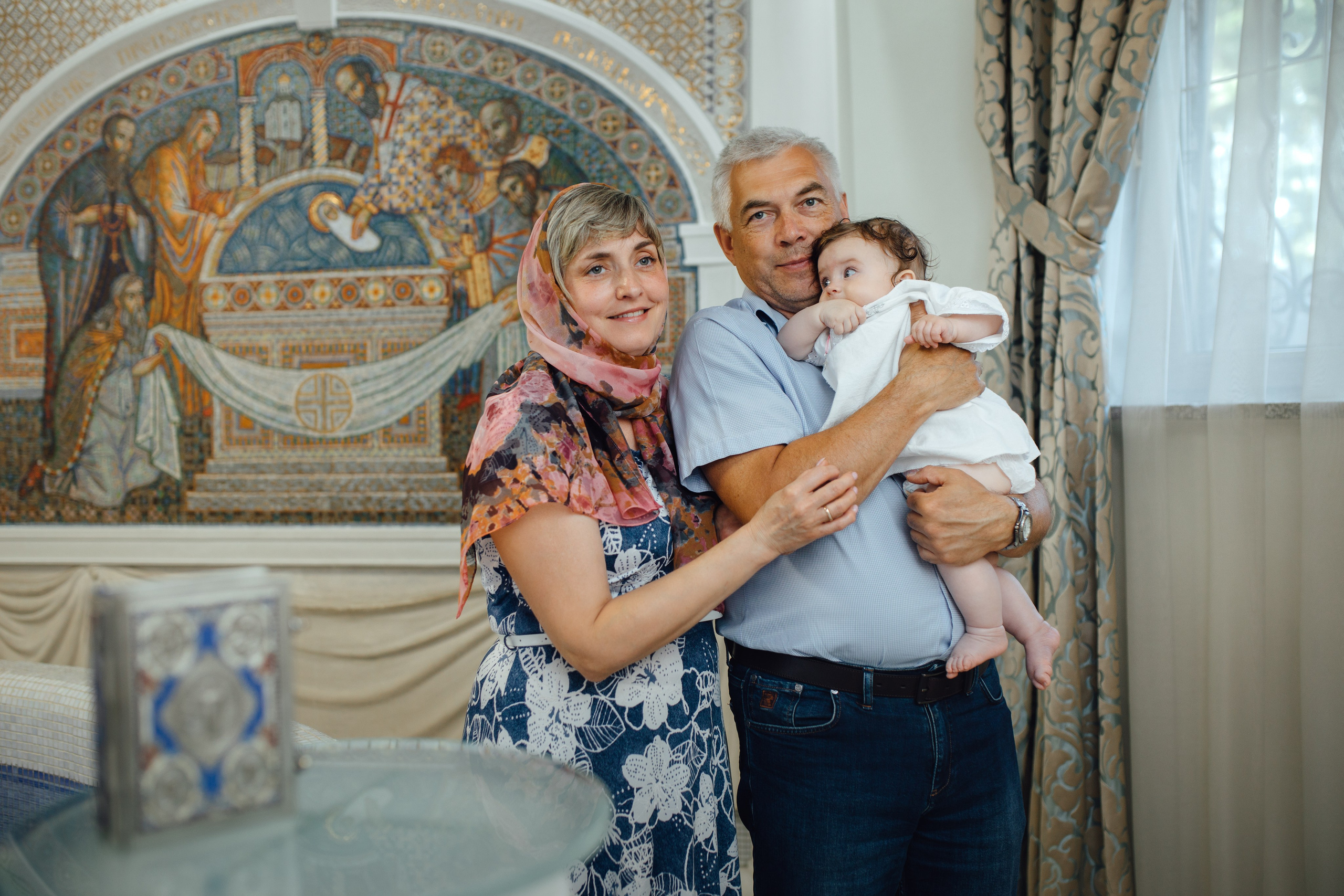 Крещение Аделины, храм Святой Троицы, июль 2024