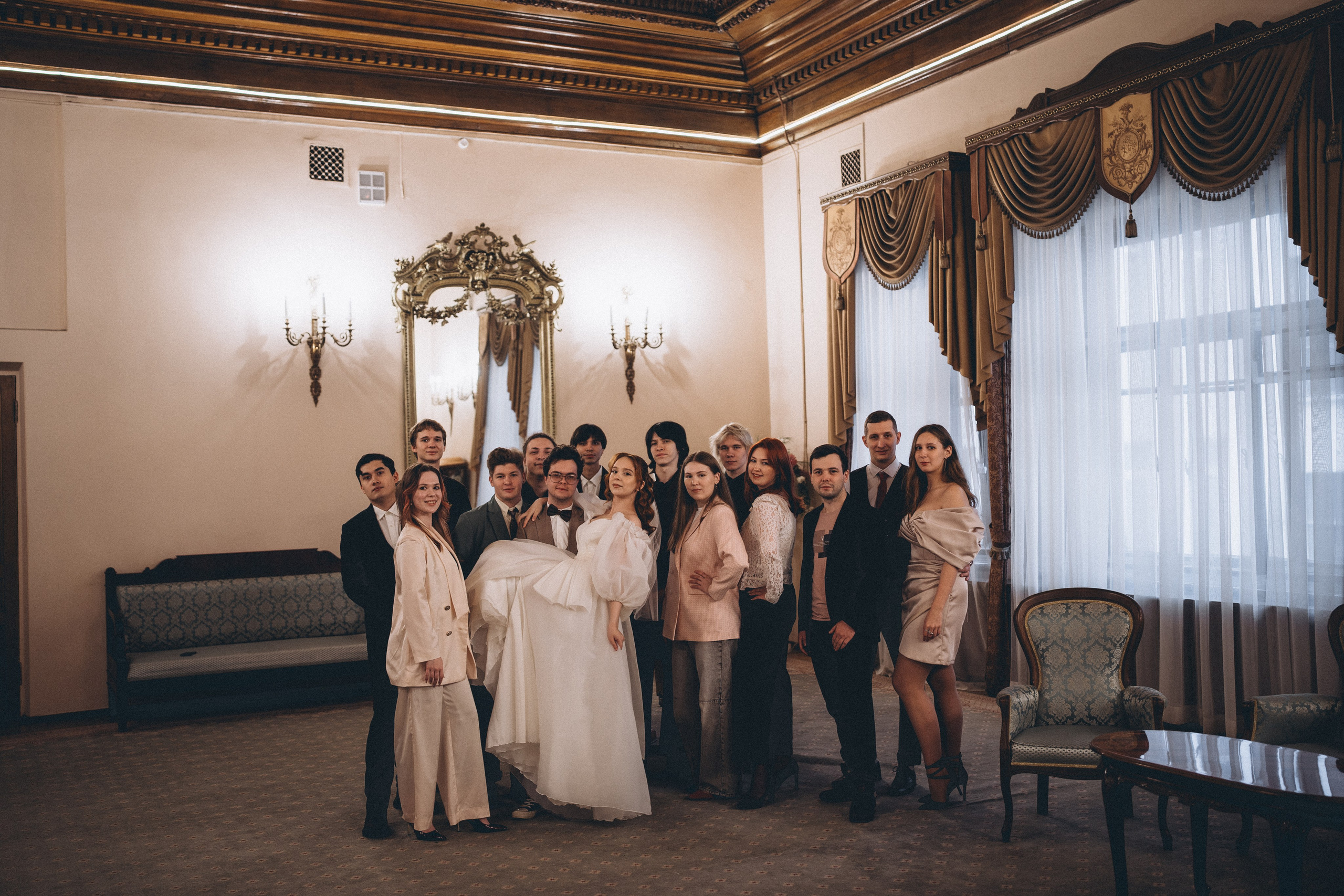 СВАДЕБНАЯ СЬЕМКА ВО ВТОРОМ ДВОРЦЕ С ГОСТЯМИ И ПРОГУЛКА В ТАВРИЧЕСКОМ САДУ. Профессиональный фотограф, Санкт-Петербург — Виктория Богомолова