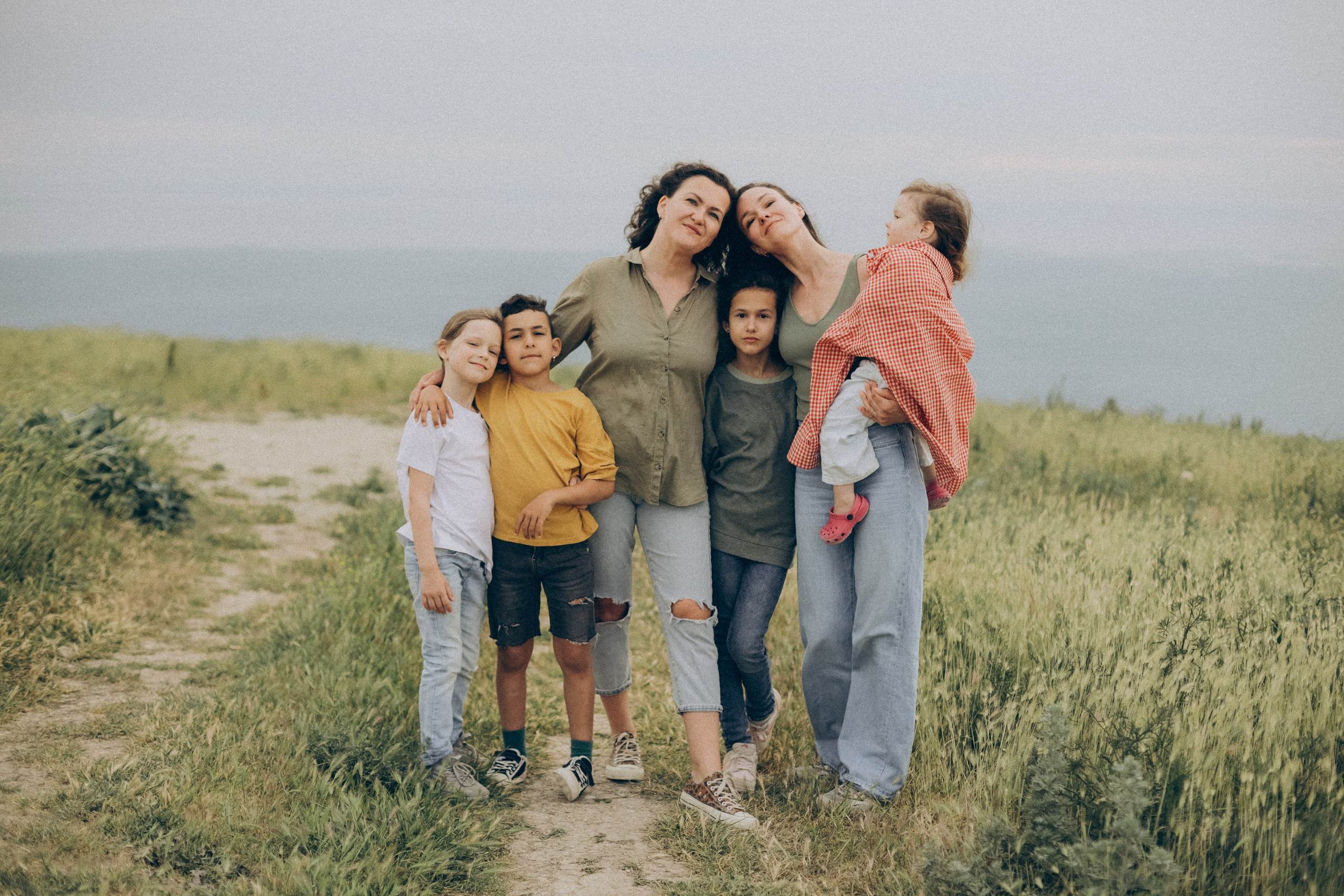 Лена, Ира, Лейла, Ника, Адам и Ария. Семейный фотограф Анапа