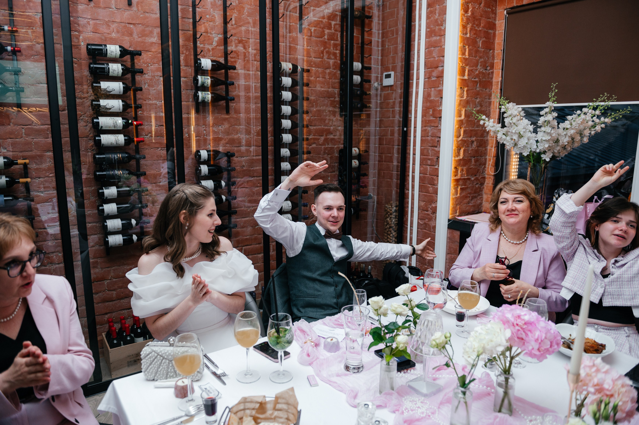 Фотосъемка свадебного банкета.