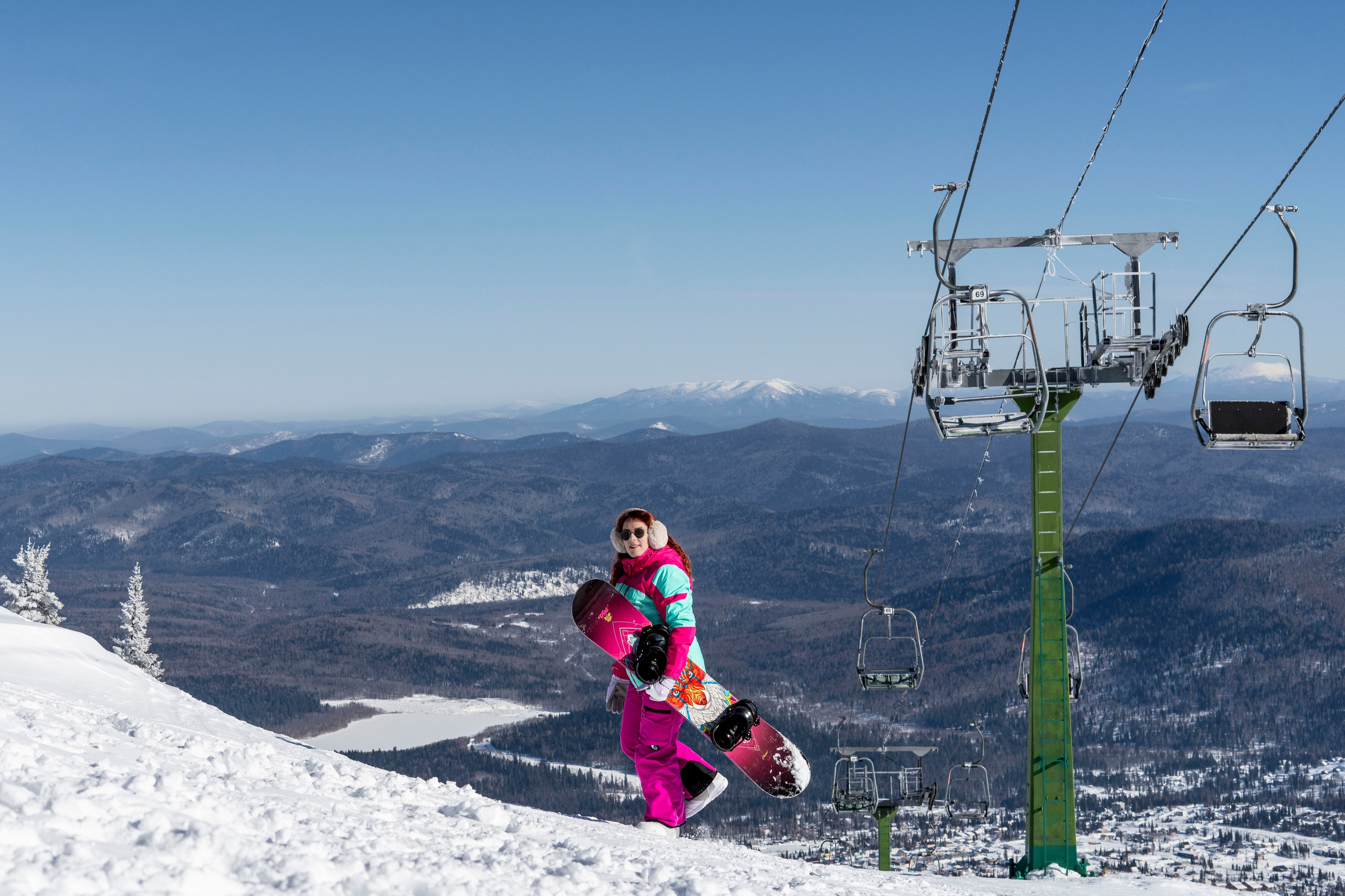 Фотосессия на вершине. Анастасия Паршукова — фотограф Шерегеш Новосибирск
