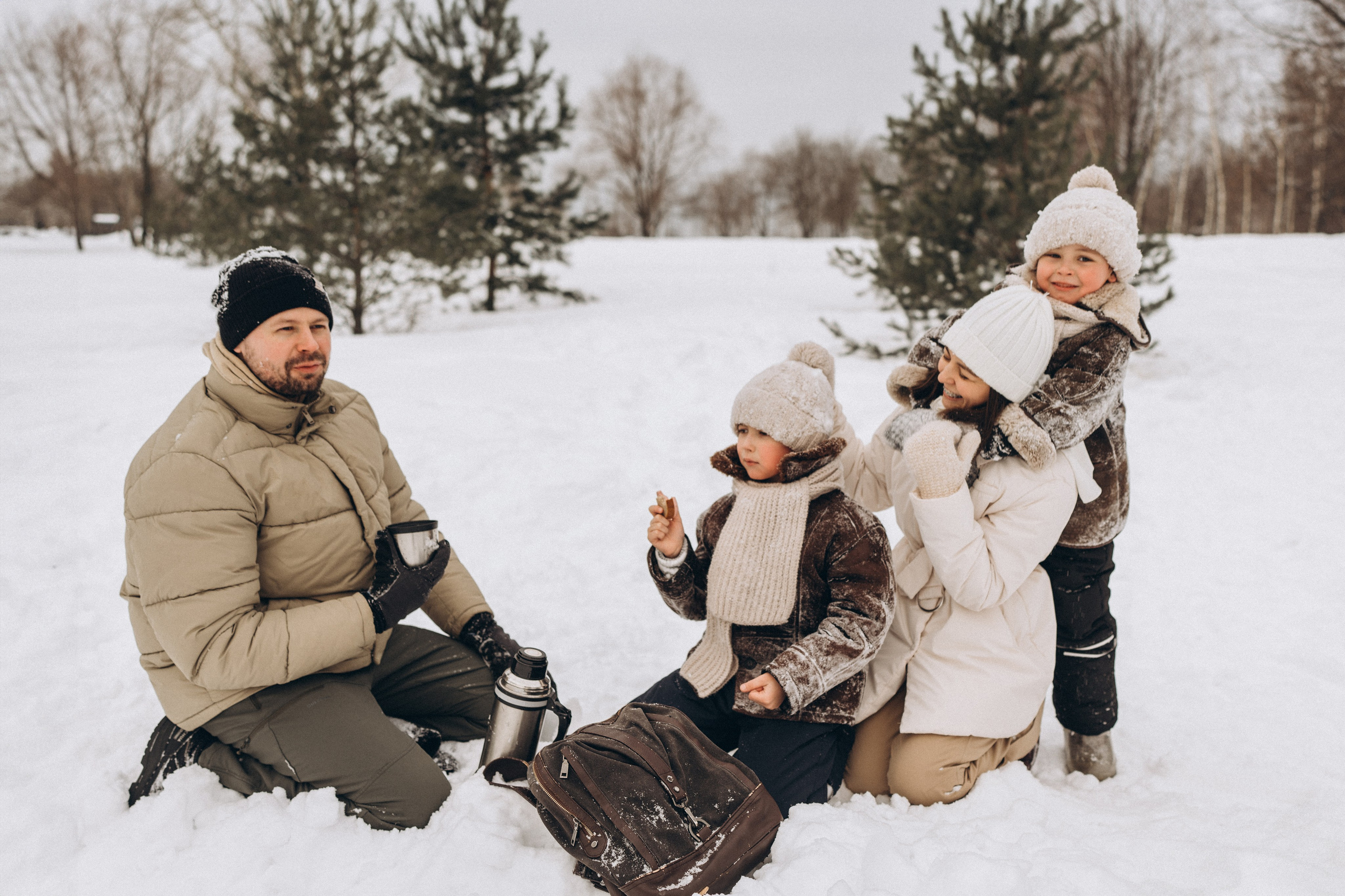 Зимняя семейная фотосессия. Детский, семейный и ньюборн фотограф в Москве Юлия Шуарт