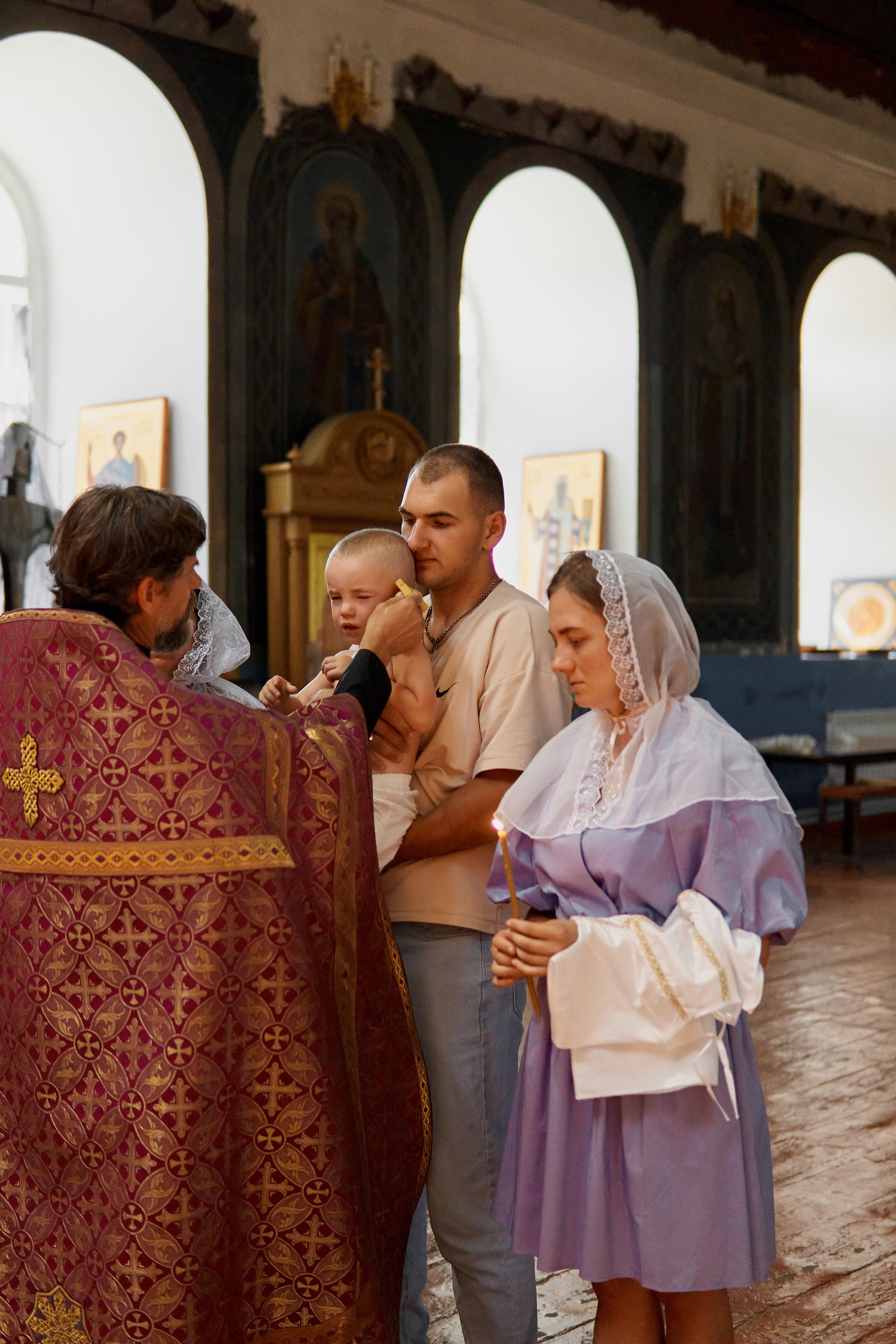 Крещение Михаила. Фотограф Александра Лазарева