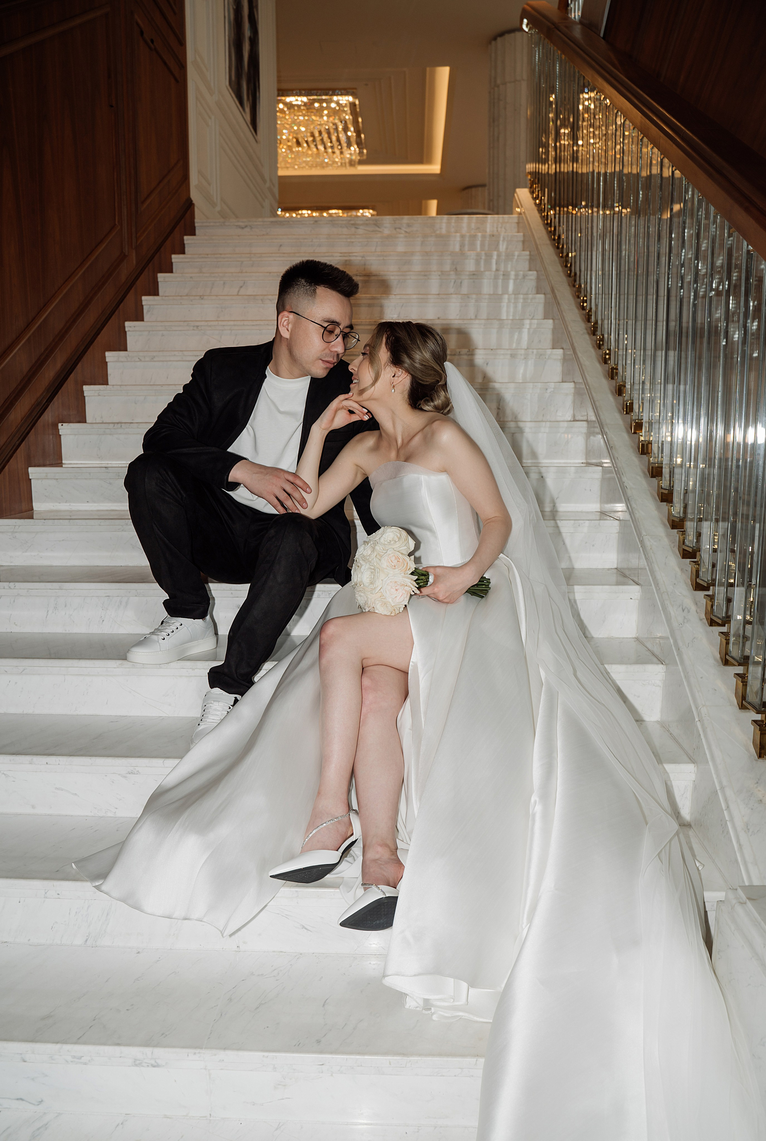 Свадьба в Marriott и в посольстве республики Казахстан. Свадебный фотограф