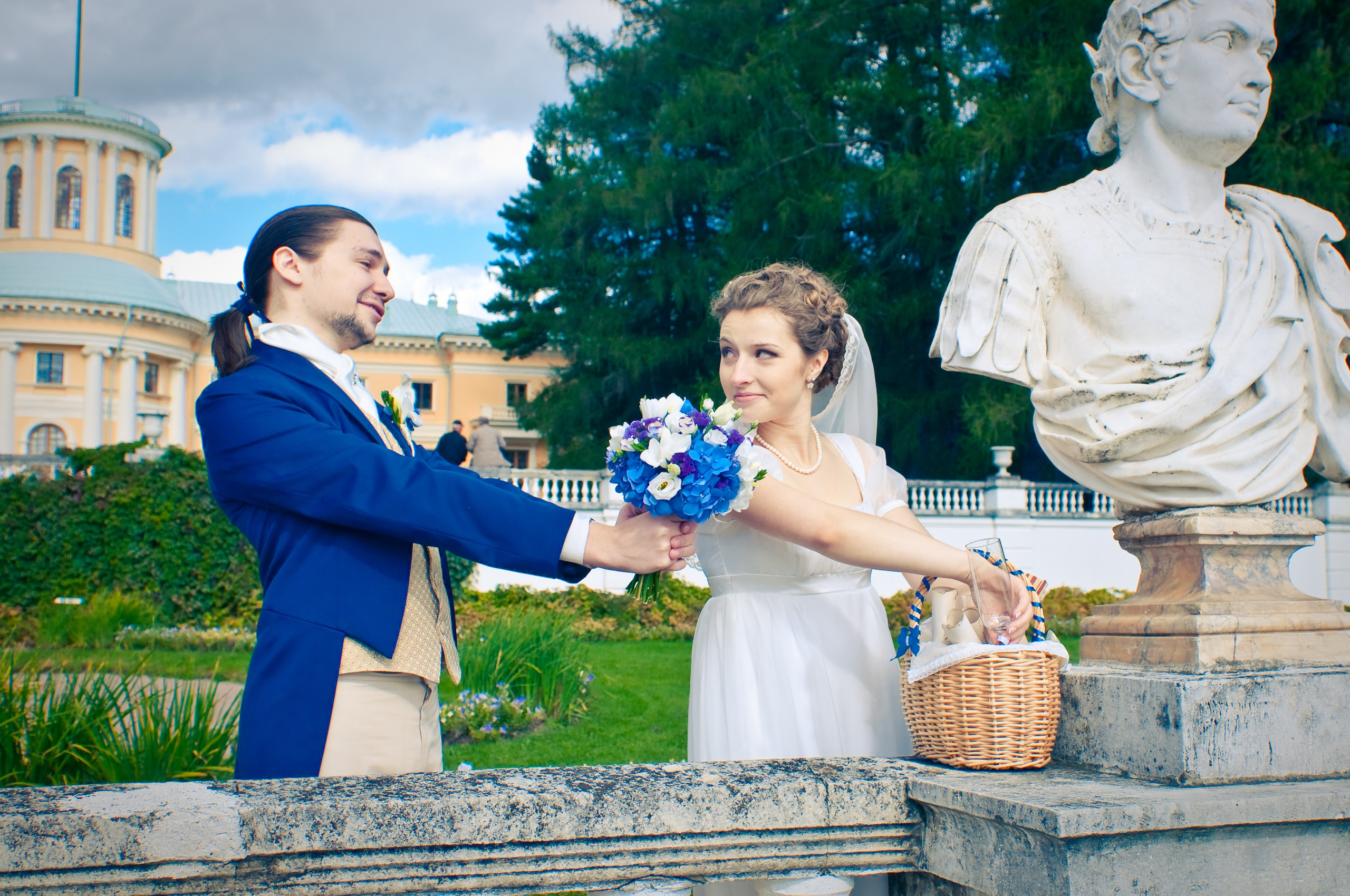 Оттенки синего. Фотограф Алиса Канцибер. Москва. Портрет, семейное фото, свадьбы