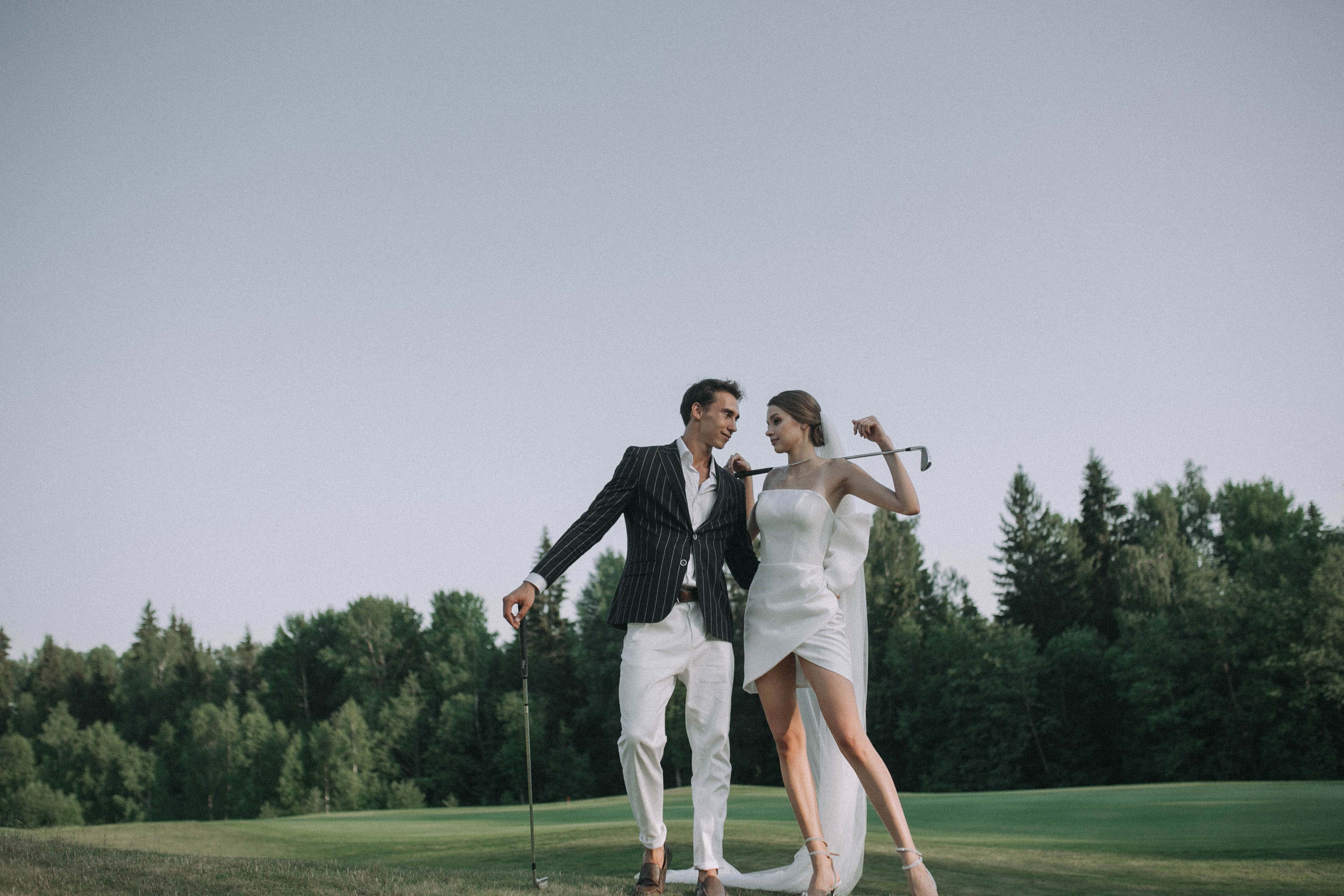 Alina & Georgy Golf Wed