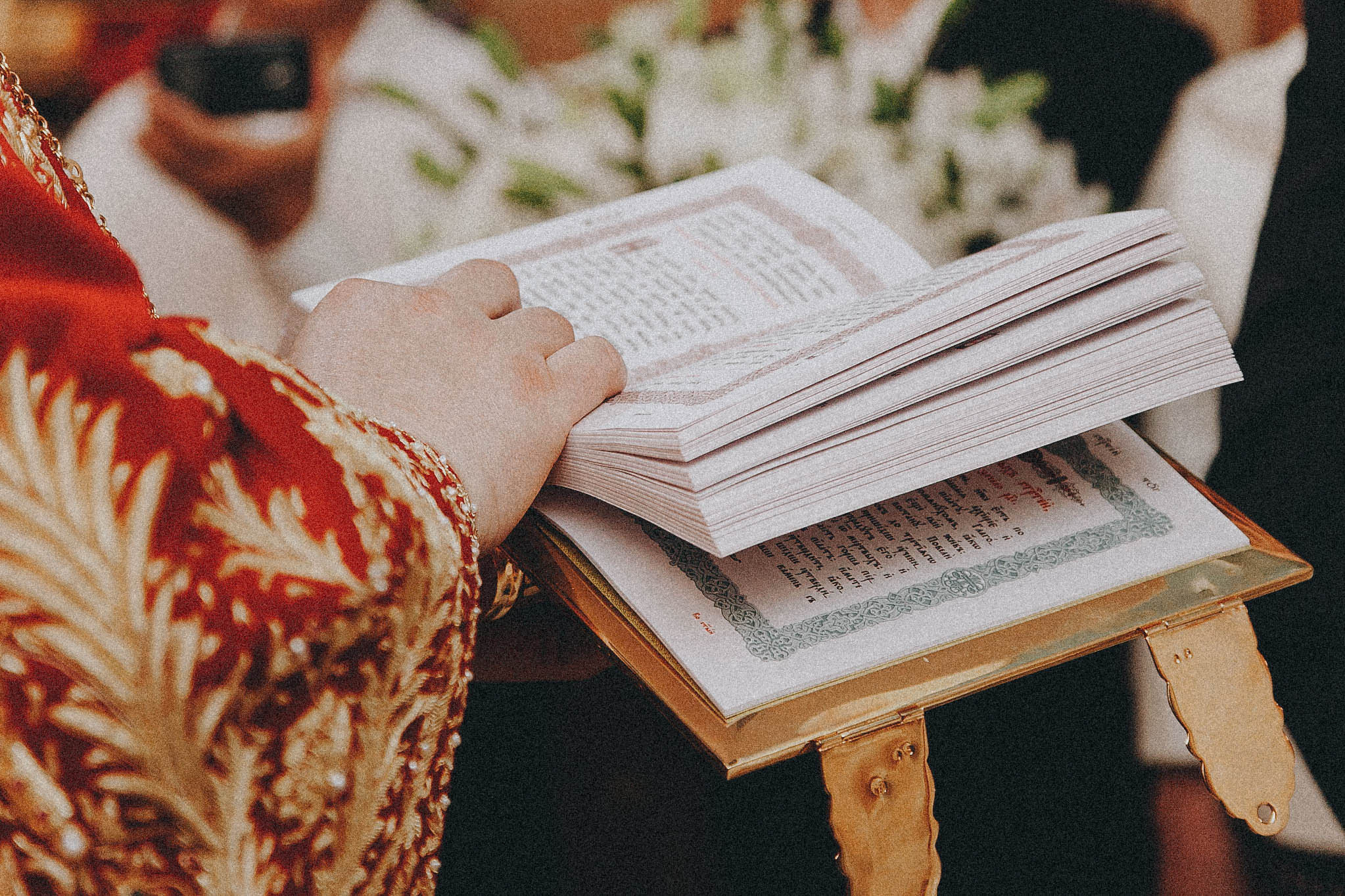 The wedding in the church