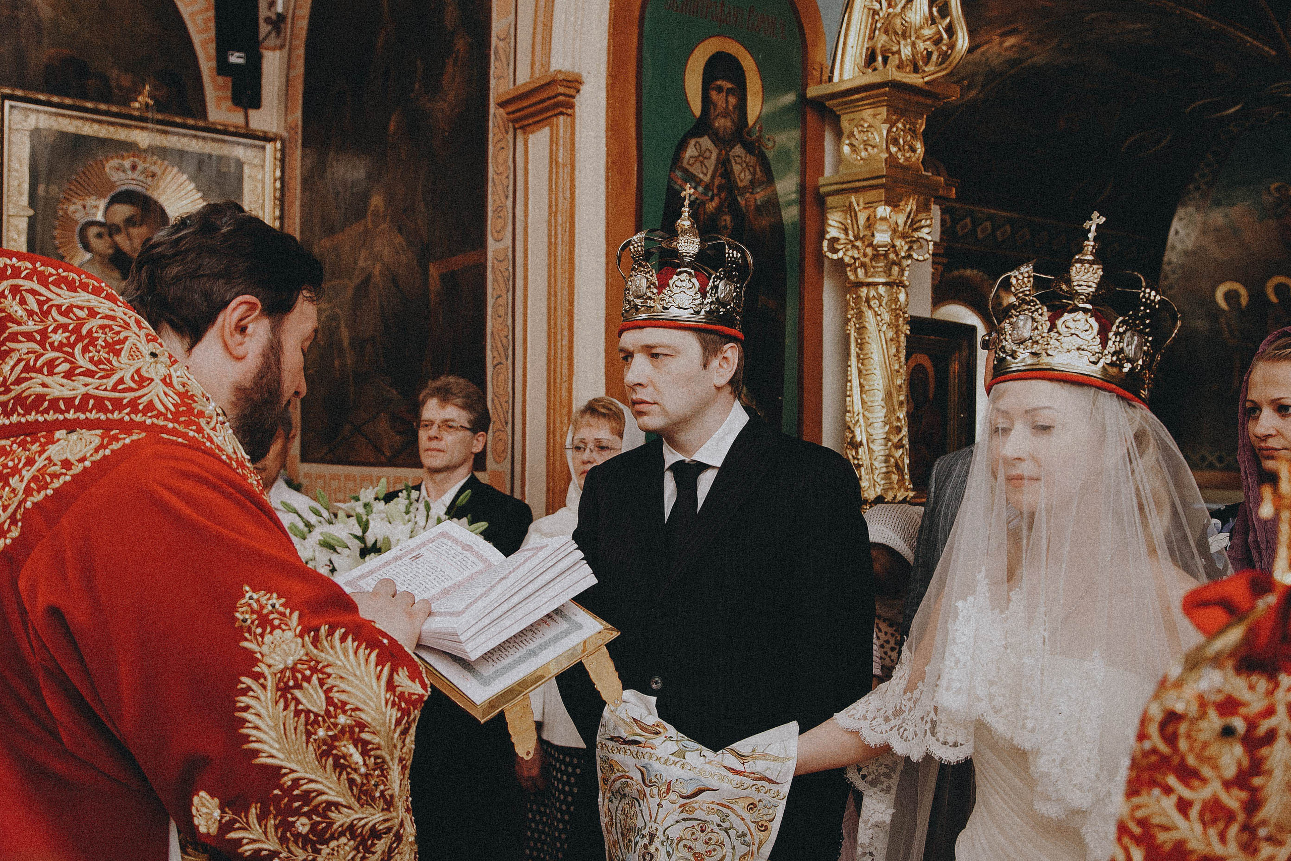 The wedding in the church