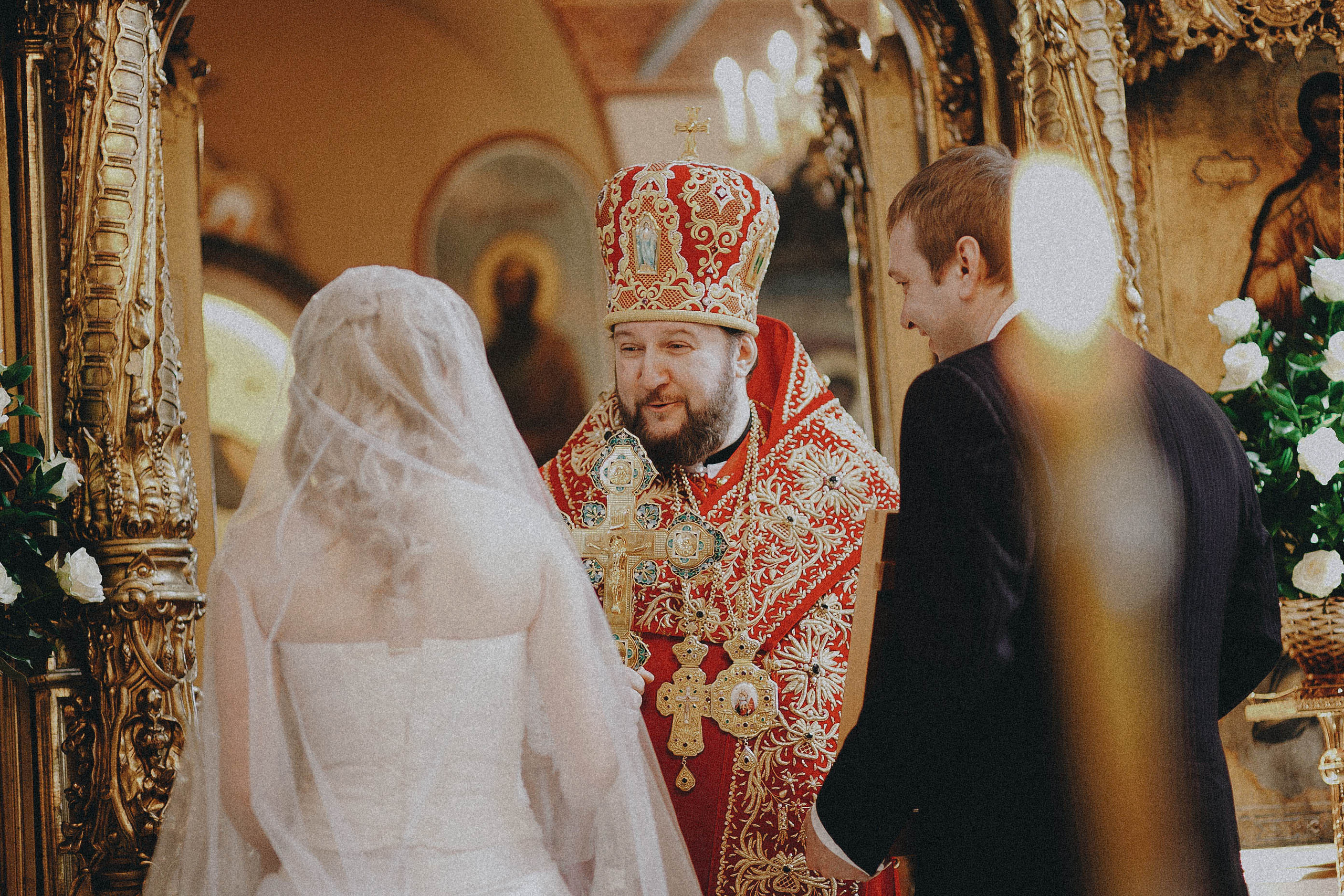 The wedding in the church