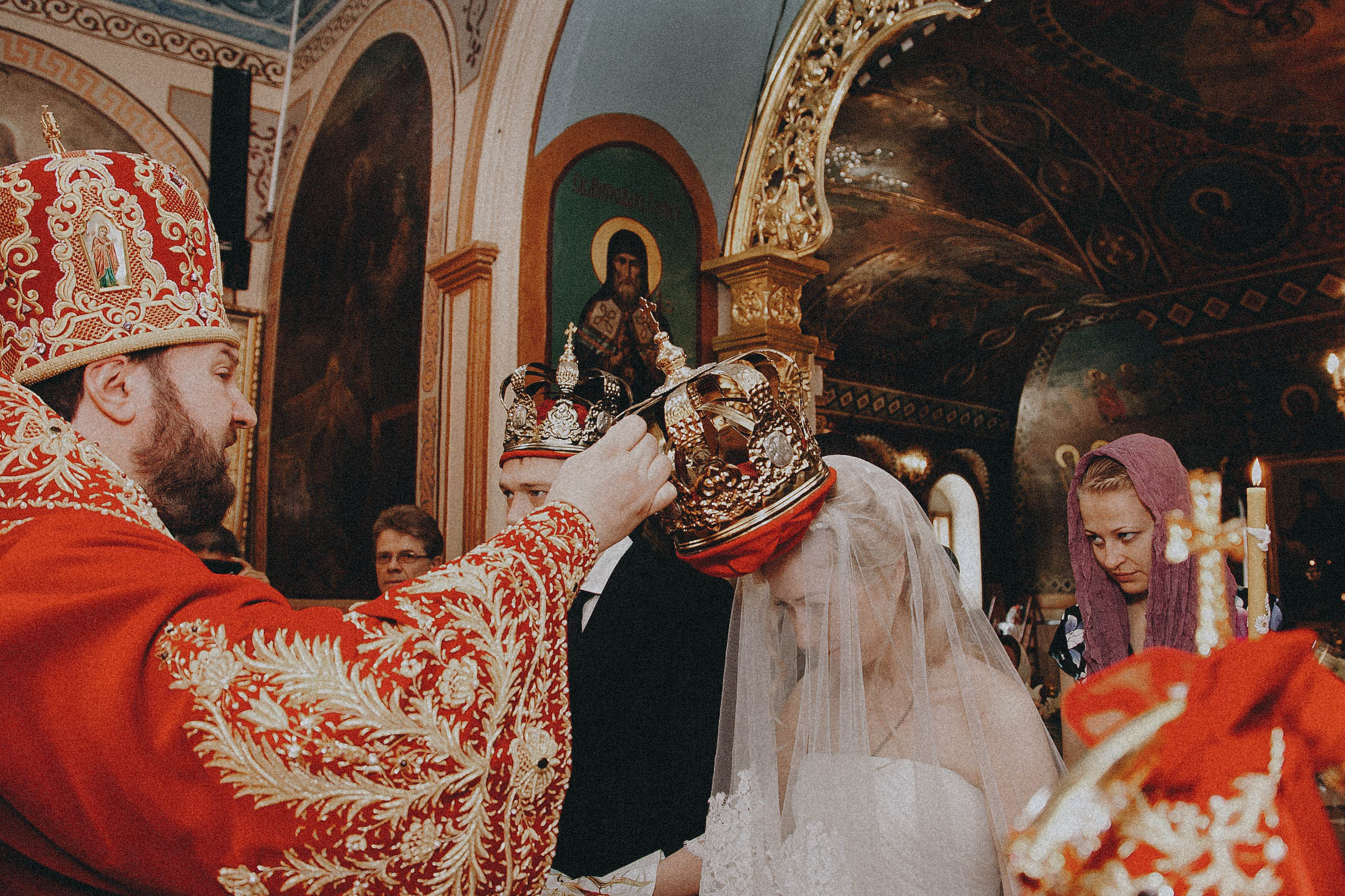 The wedding in the church