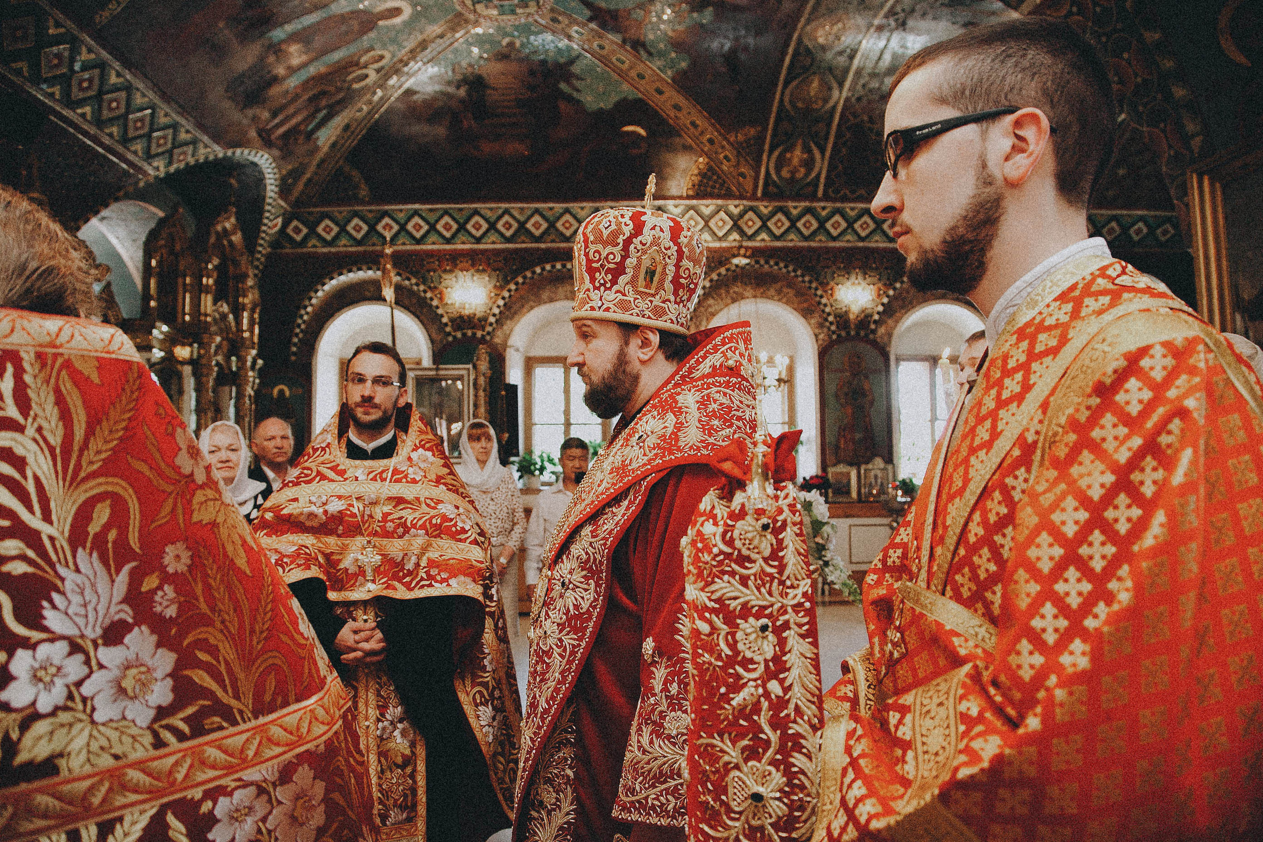 The wedding in the church
