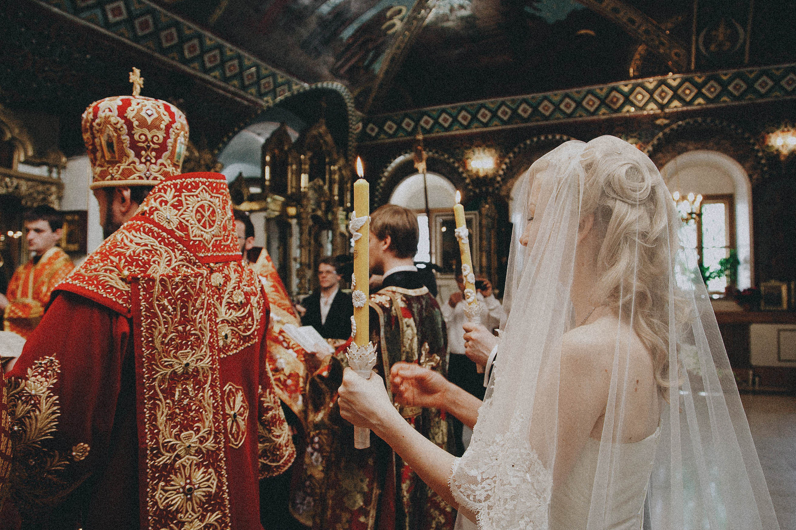 The wedding in the church