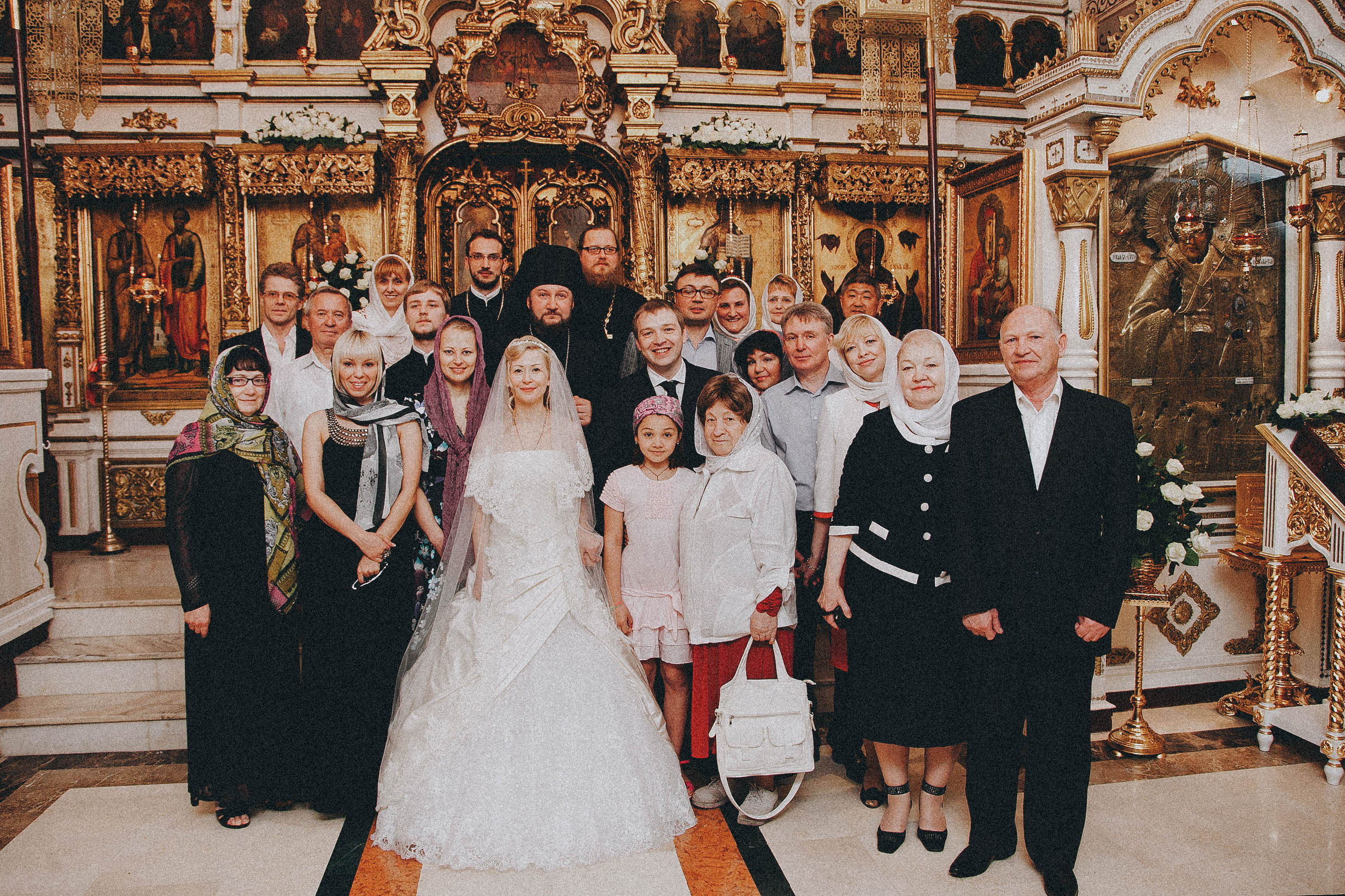The wedding in the church