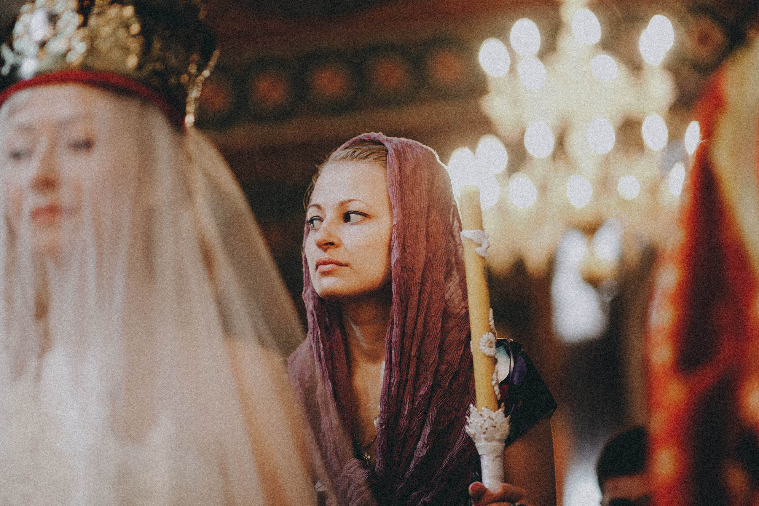 The wedding in the church