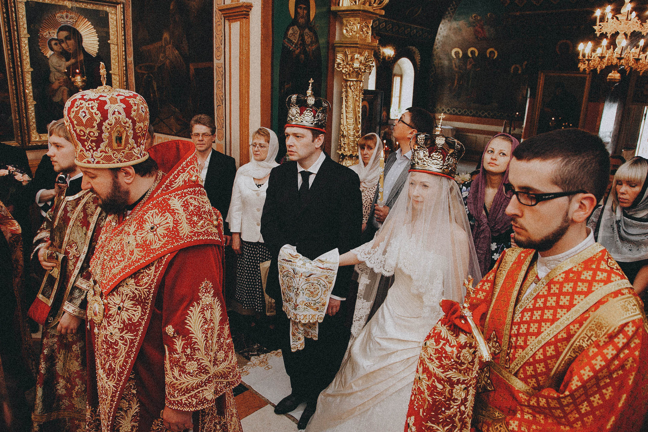 The wedding in the church
