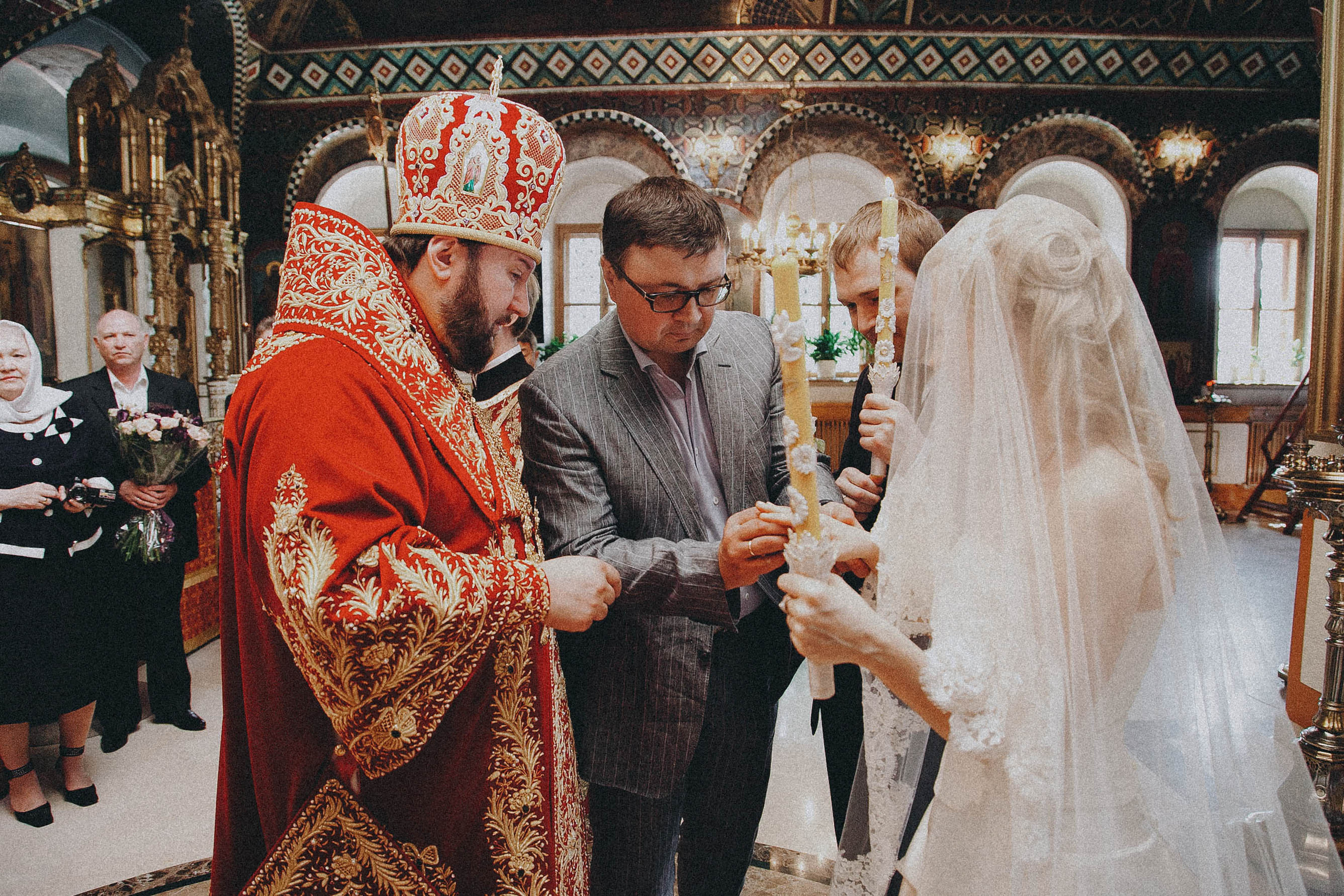 The wedding in the church