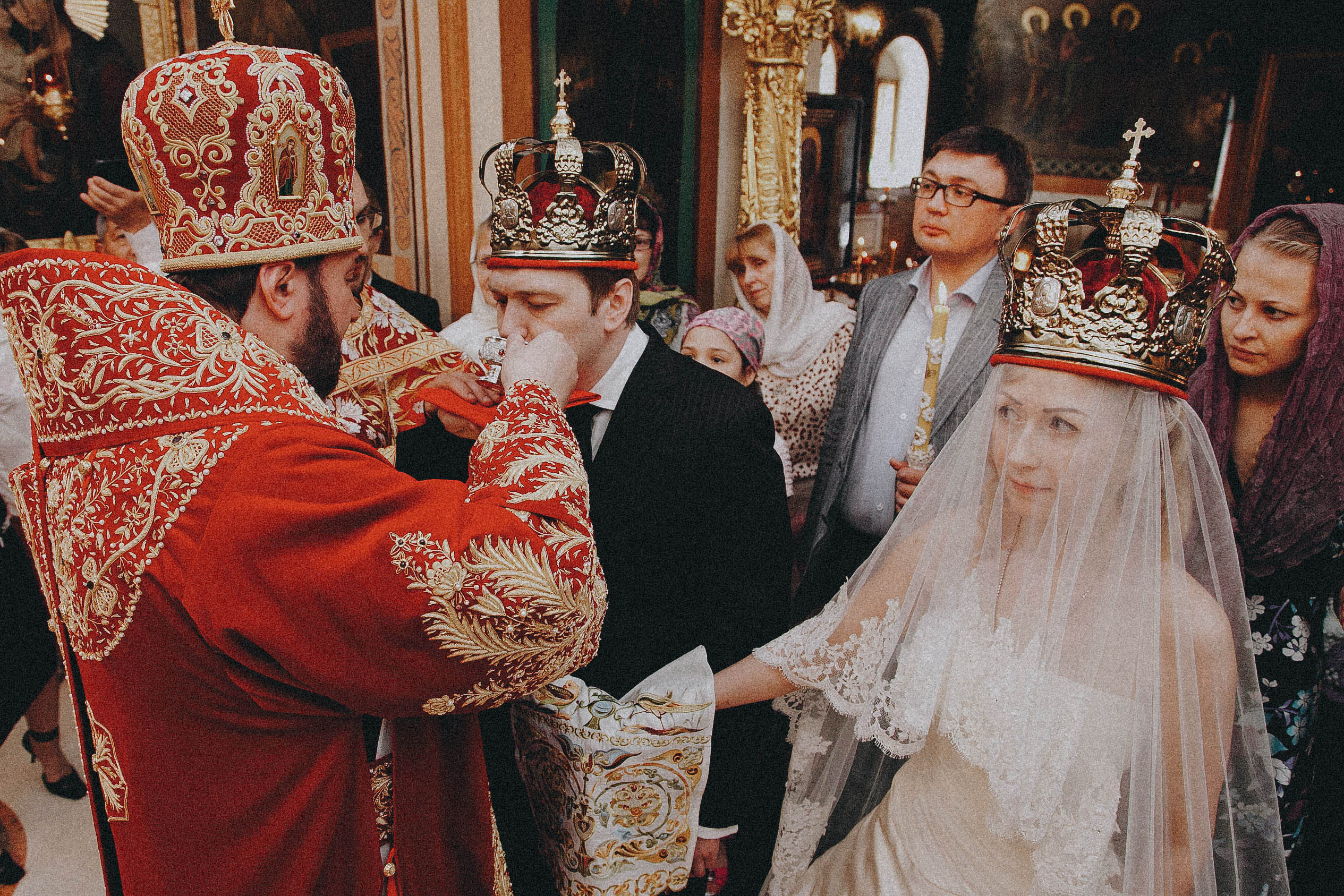 The wedding in the church