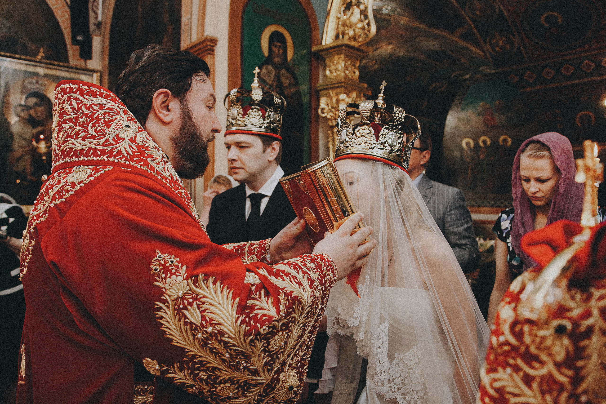 The wedding in the church