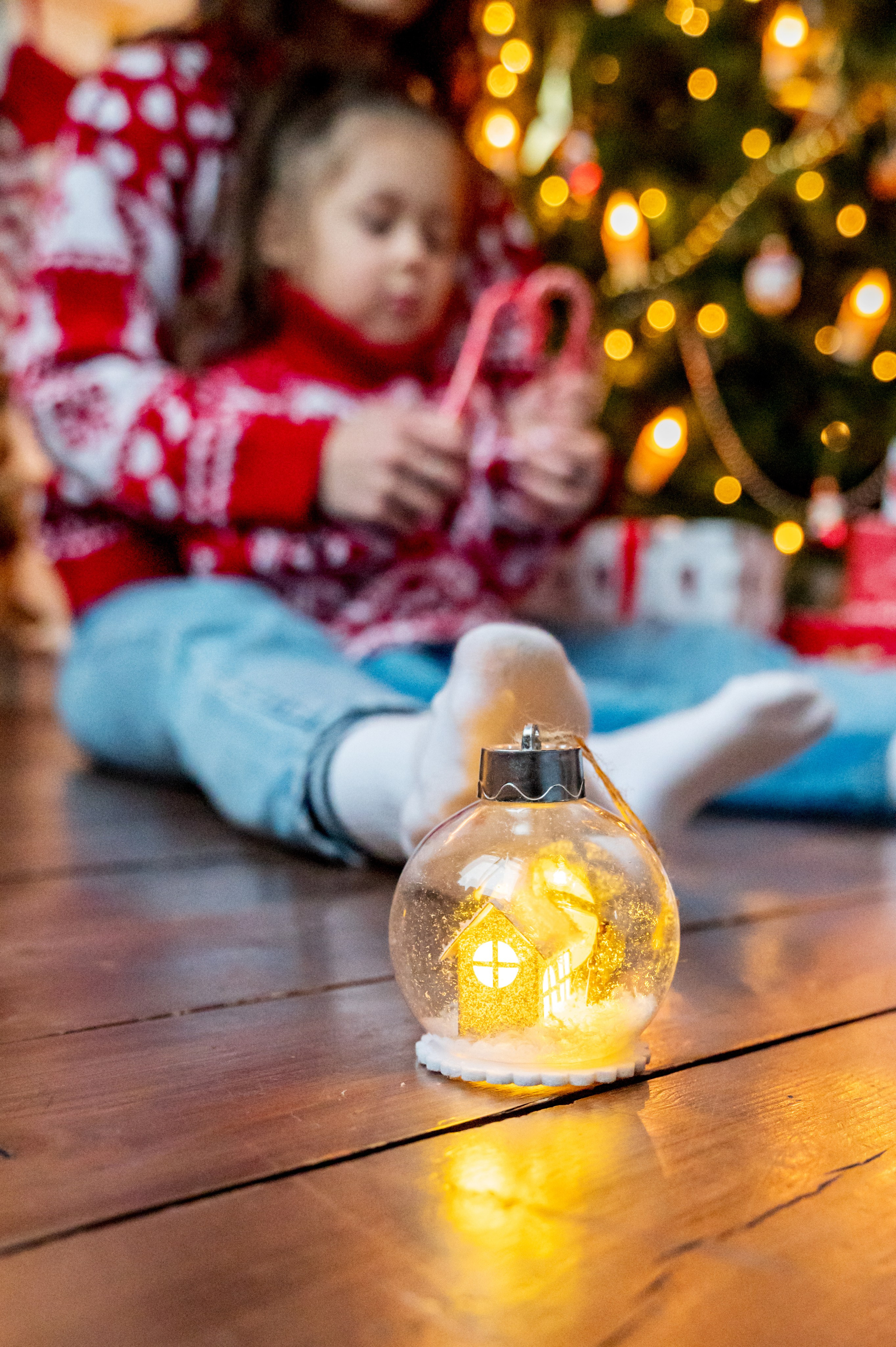 Новогодняя съёмка для мамы и дочки