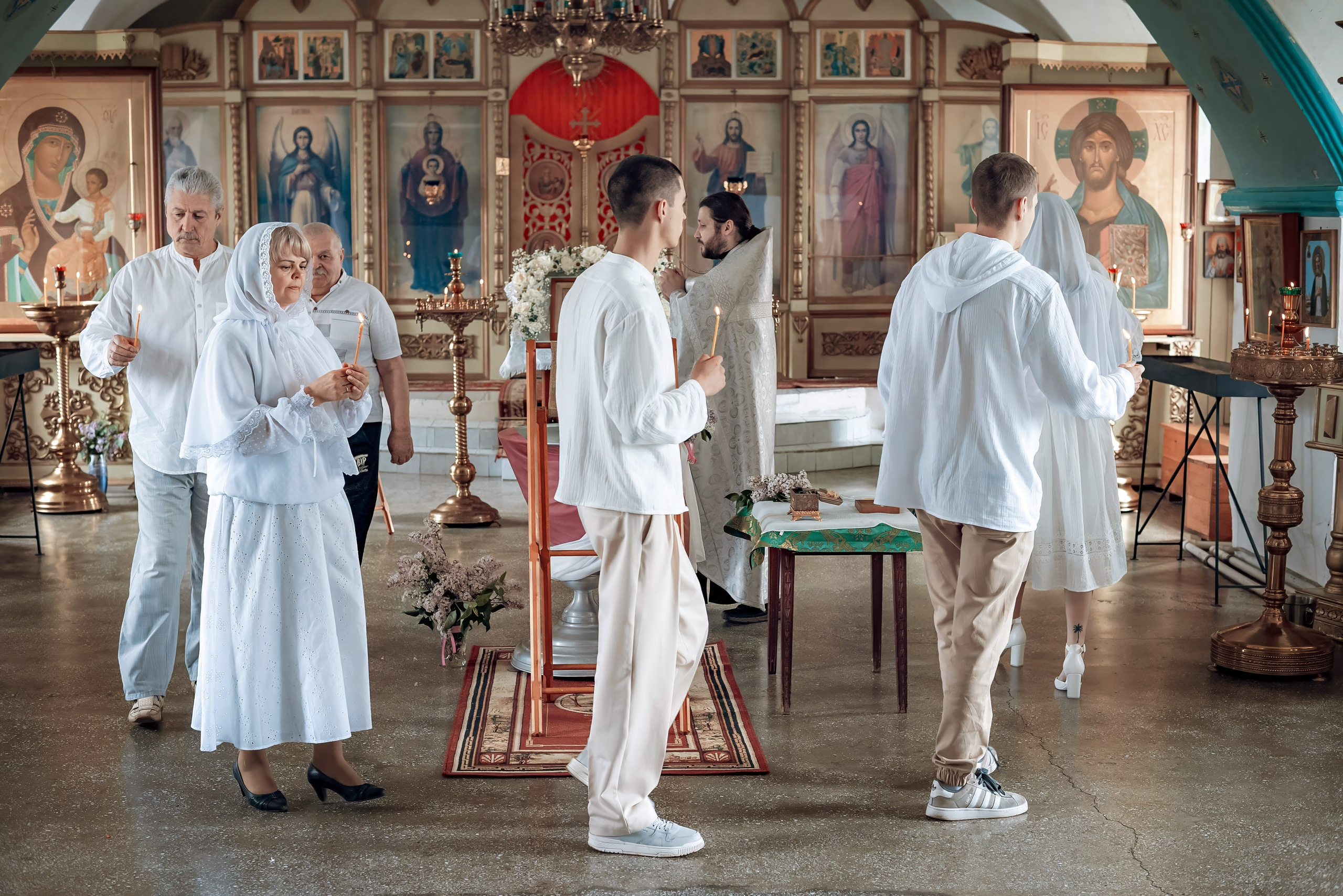 Крещение Машеньки в Свято-Троицком соборе Емельяново. Фотографы крещения/венчания  Красноярск Татьяна и Вячеслав Переваловы