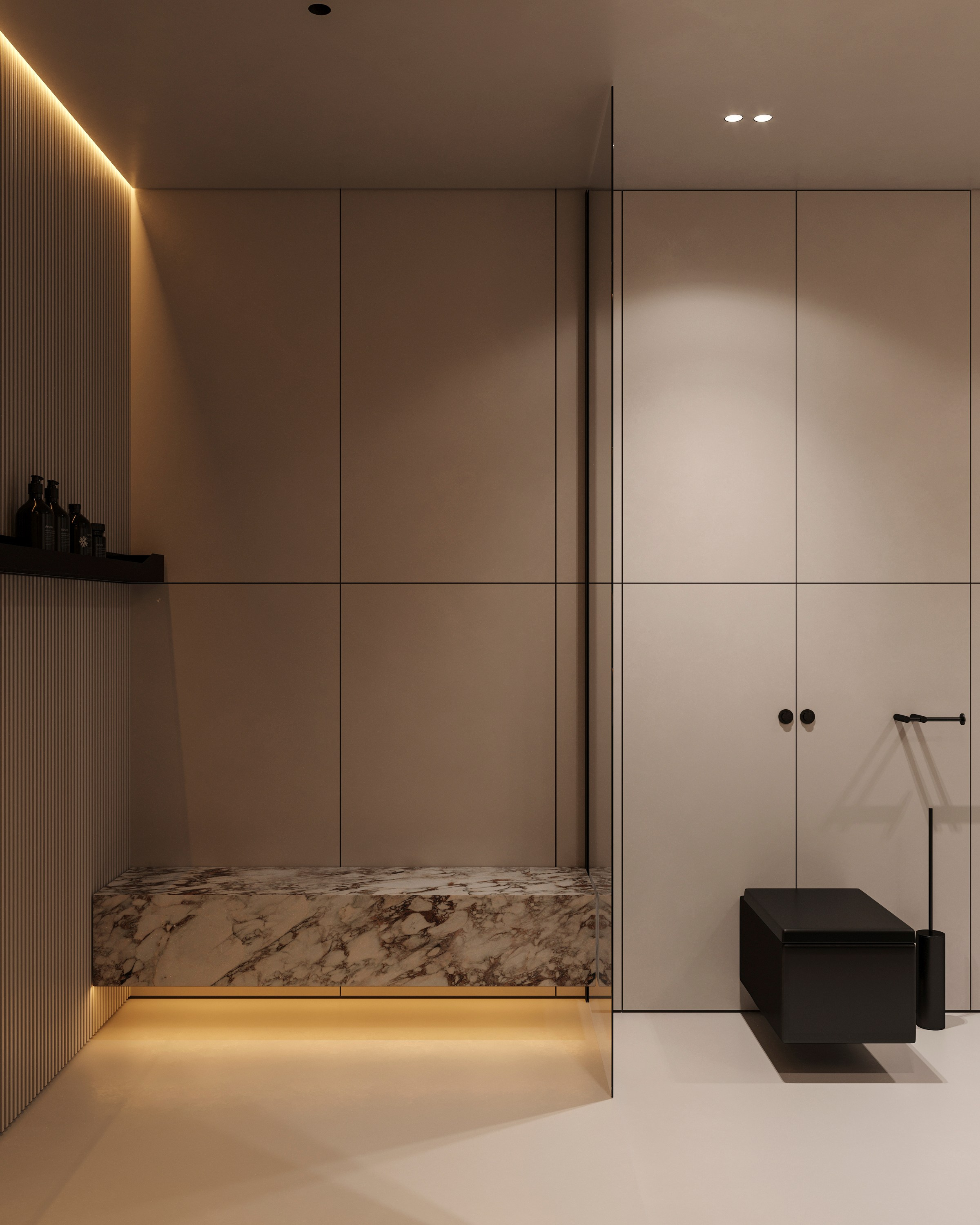 GOLD MARBLE | DESIGNER ANNE KIREEVA. Interior Visualization by Valerie Stetyukevich