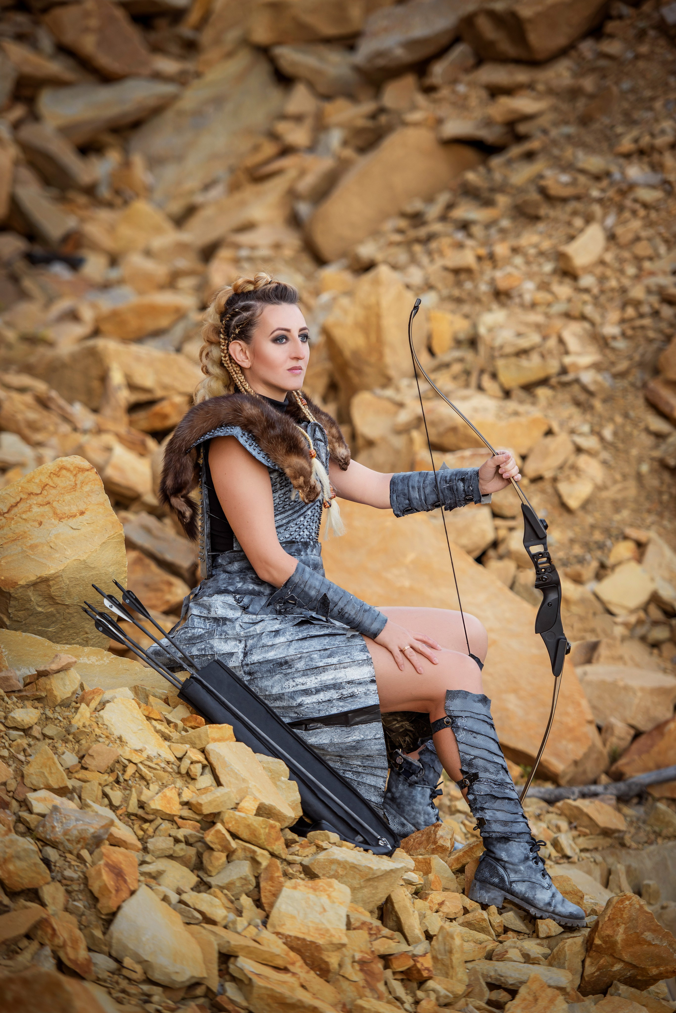 Женщина воин (Екатерина Целых). Татьяна Гойда портретный и семейный фотограф Ленск. Выпускные альбомы