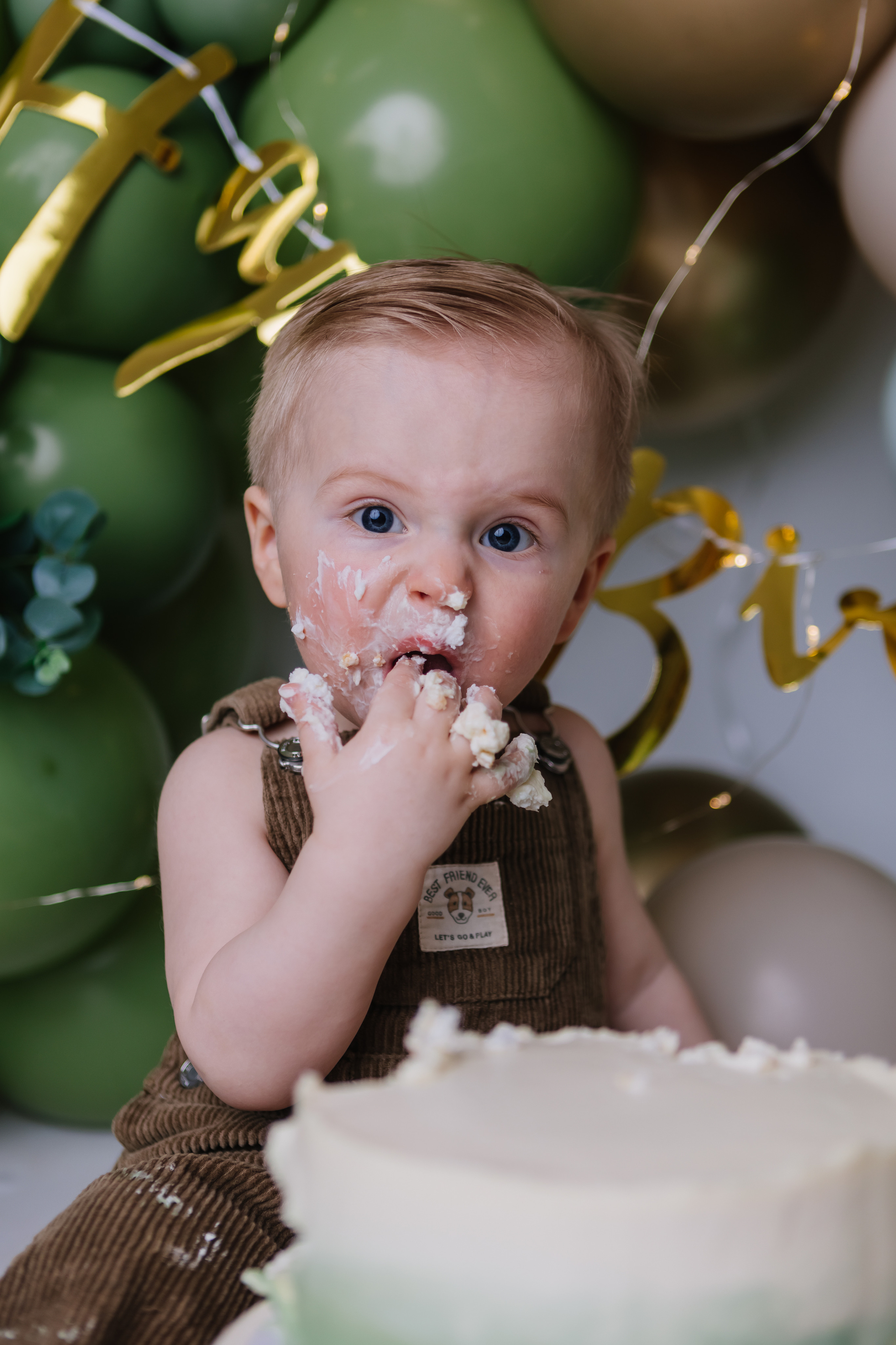 Первый тортик Зеленый. Семейный фотограф Обнинск