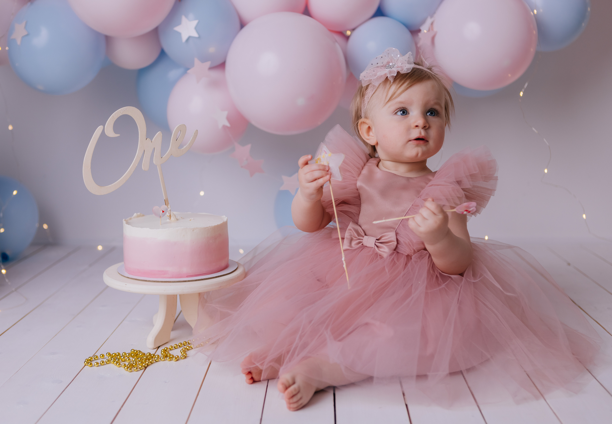 Первый тортик Балерина. Семейный фотограф Обнинск