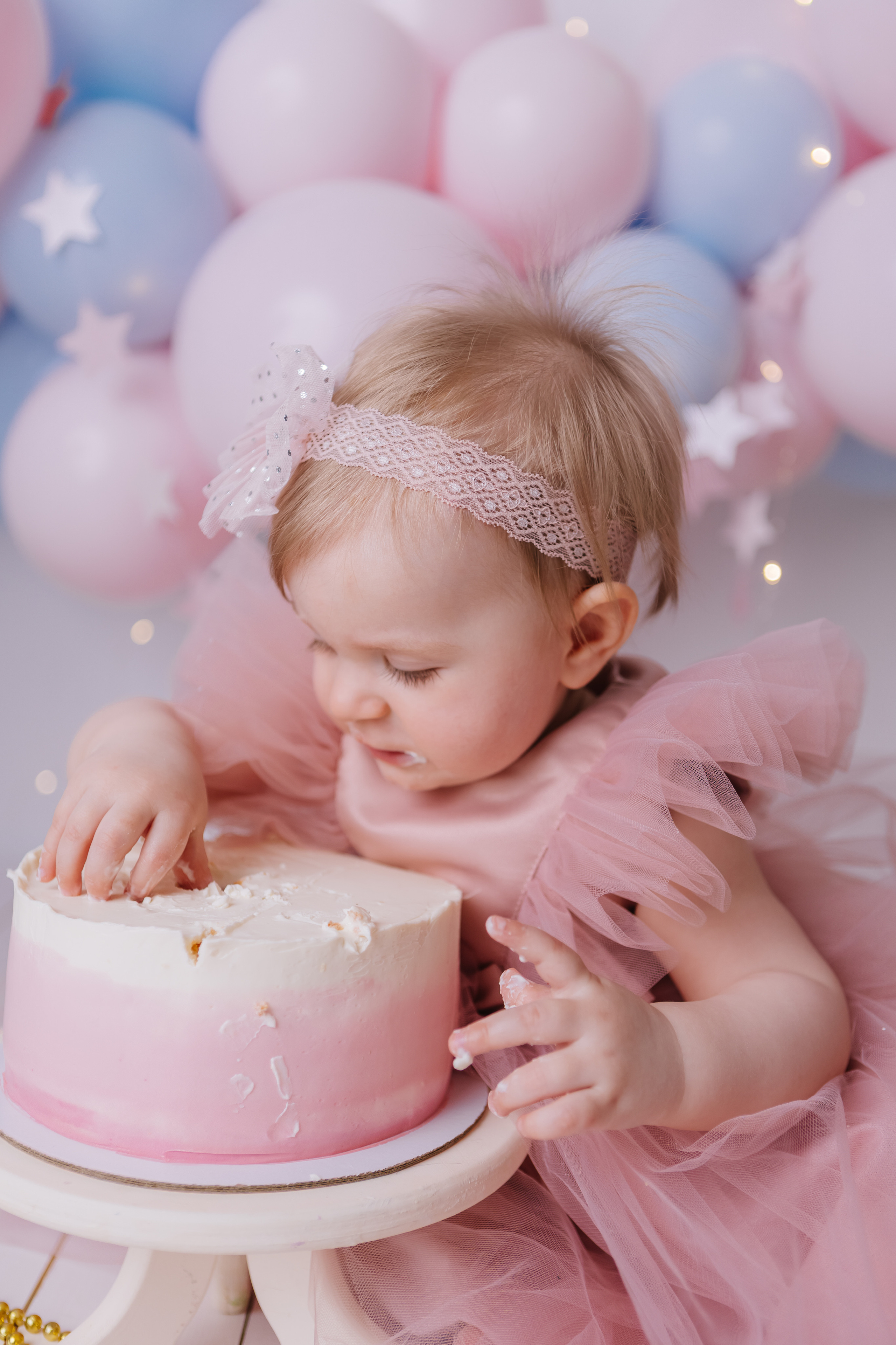Первый тортик Балерина. Семейный фотограф Обнинск