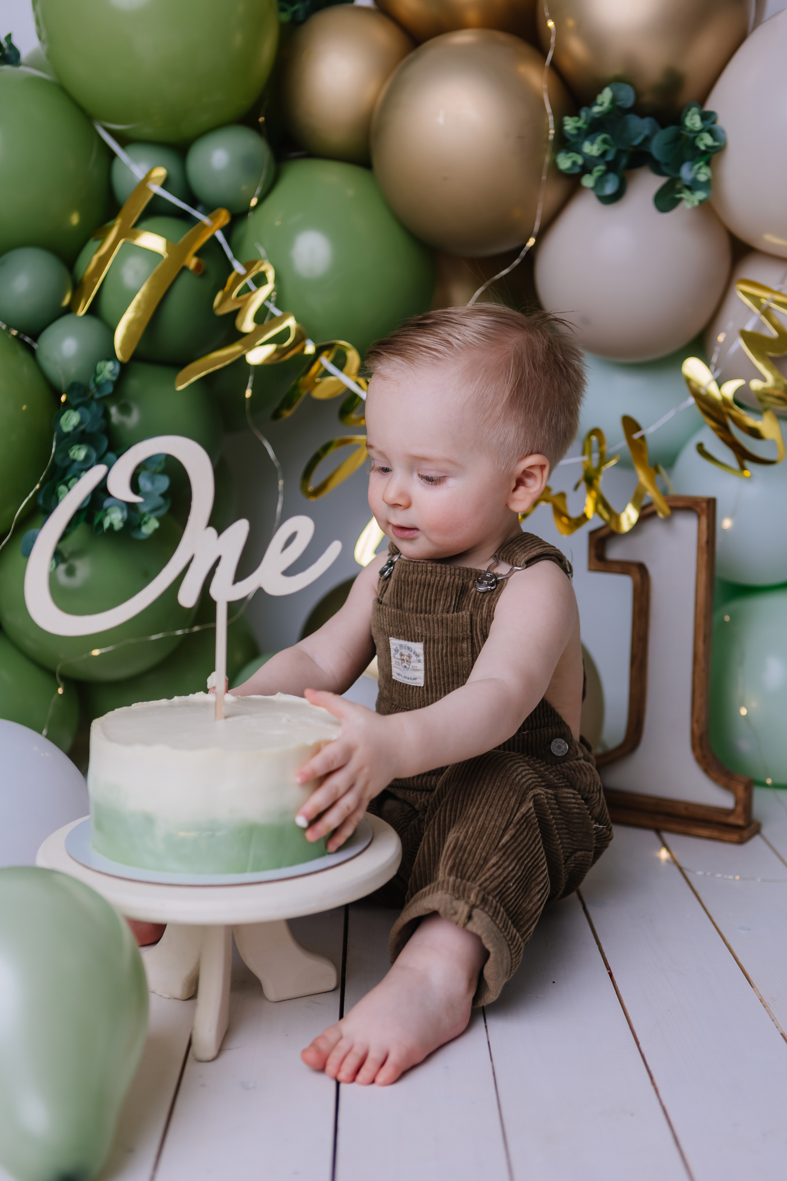 Первый тортик Зеленый. Семейный фотограф Обнинск