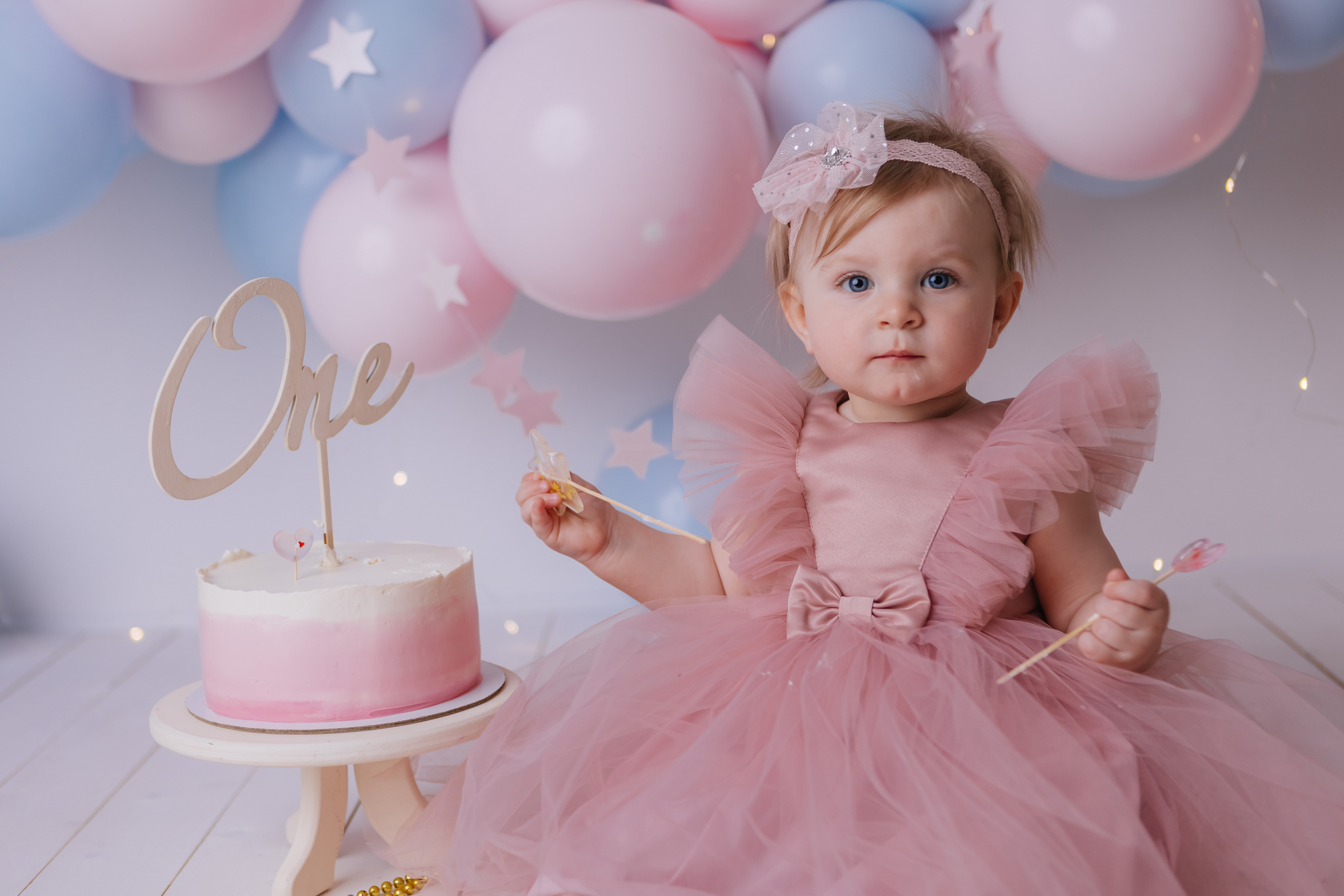 Первый тортик Балерина. Семейный фотограф Обнинск