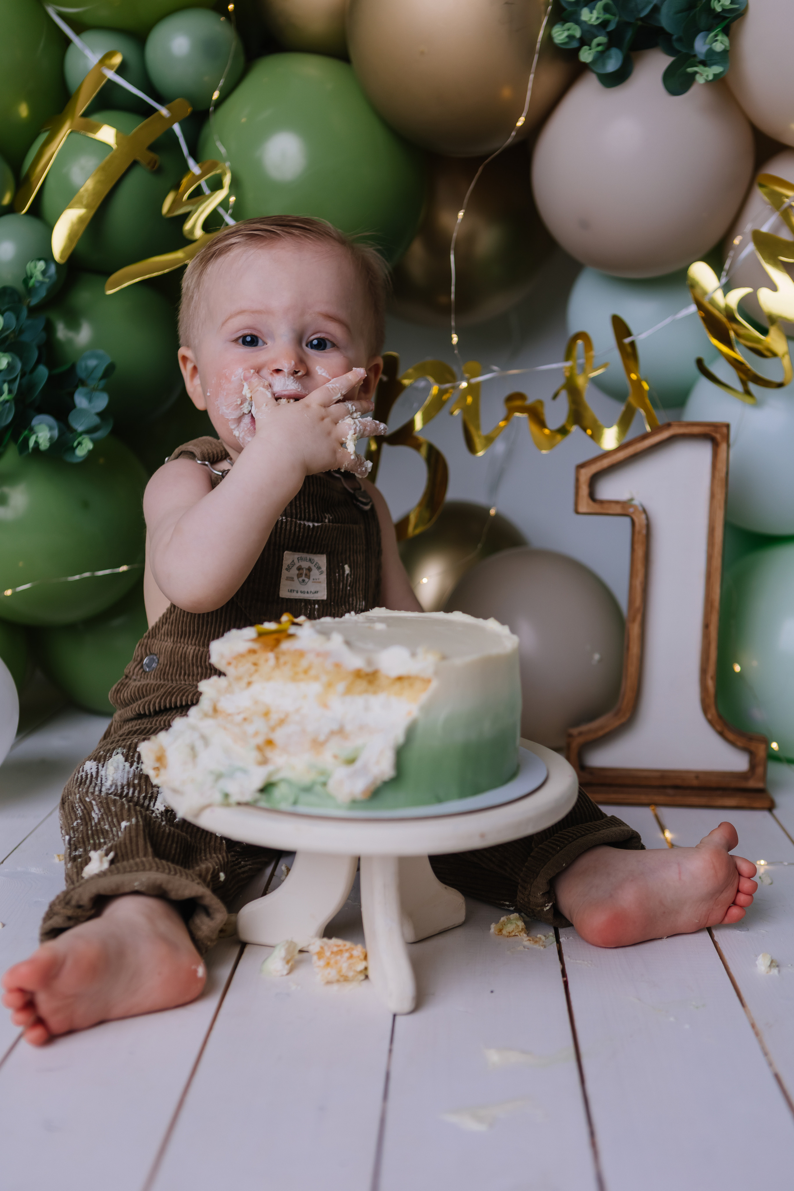 Первый тортик Зеленый. Семейный фотограф Обнинск