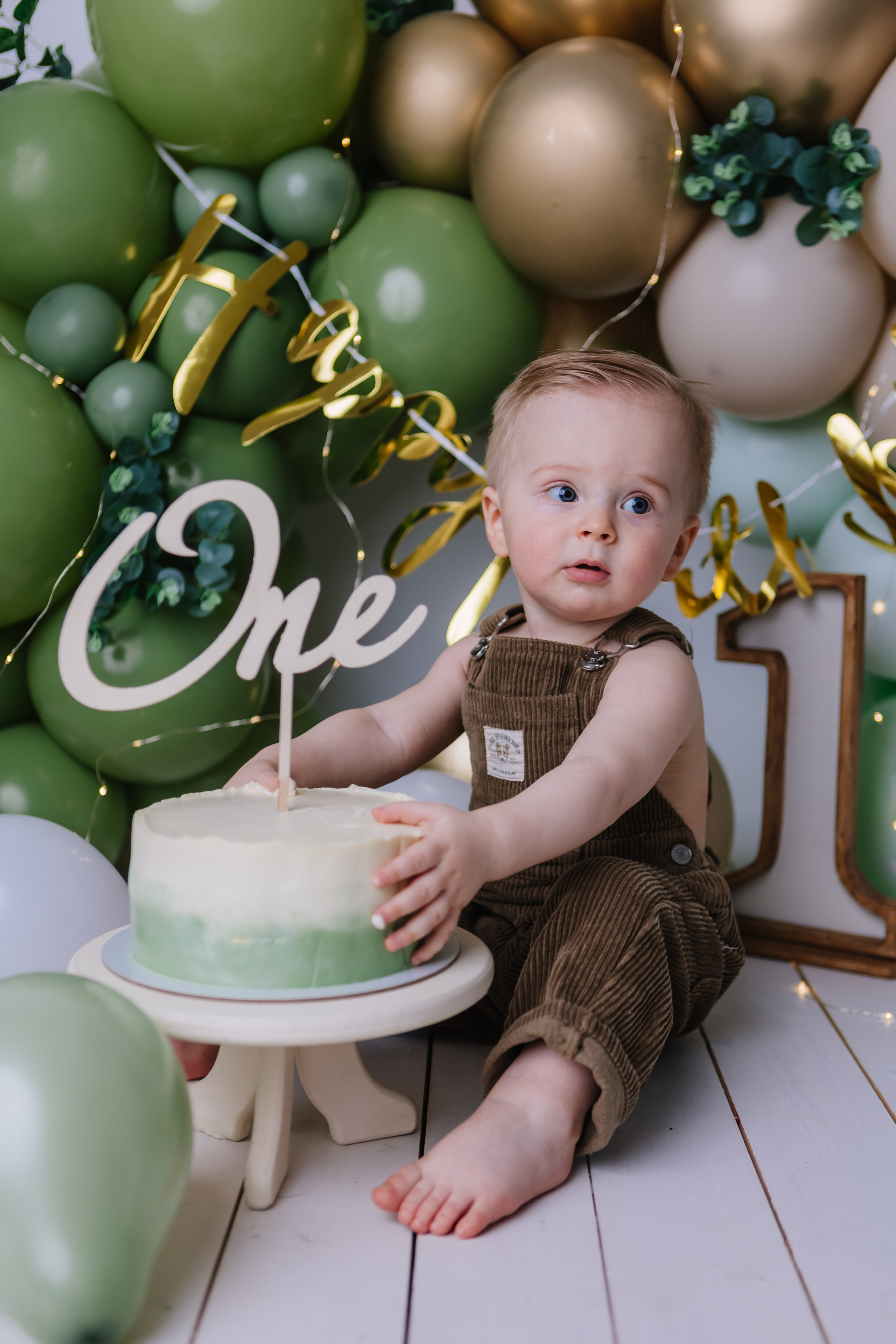 Первый тортик Зеленый. Семейный фотограф Обнинск