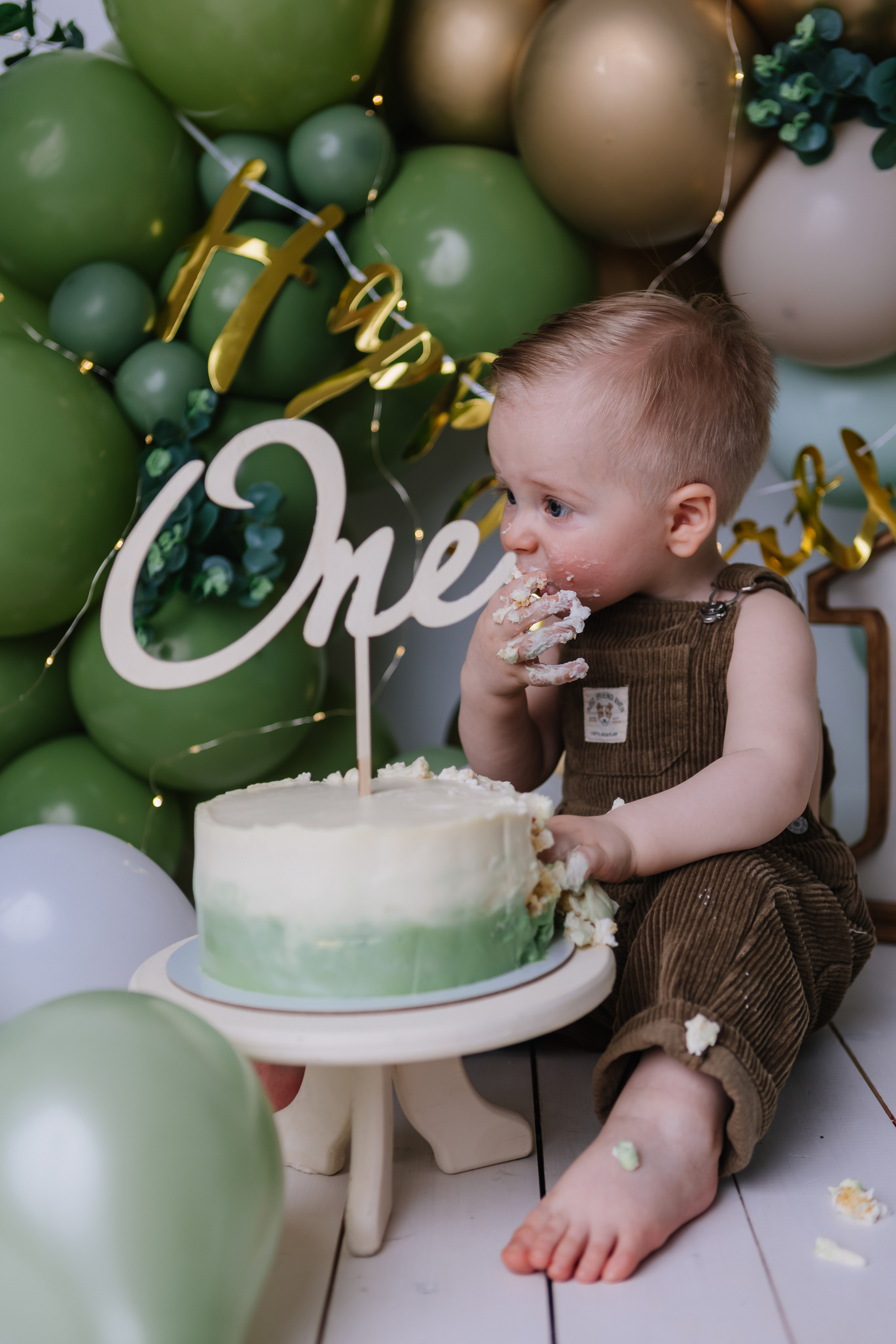 Первый тортик Зеленый. Семейный фотограф Обнинск