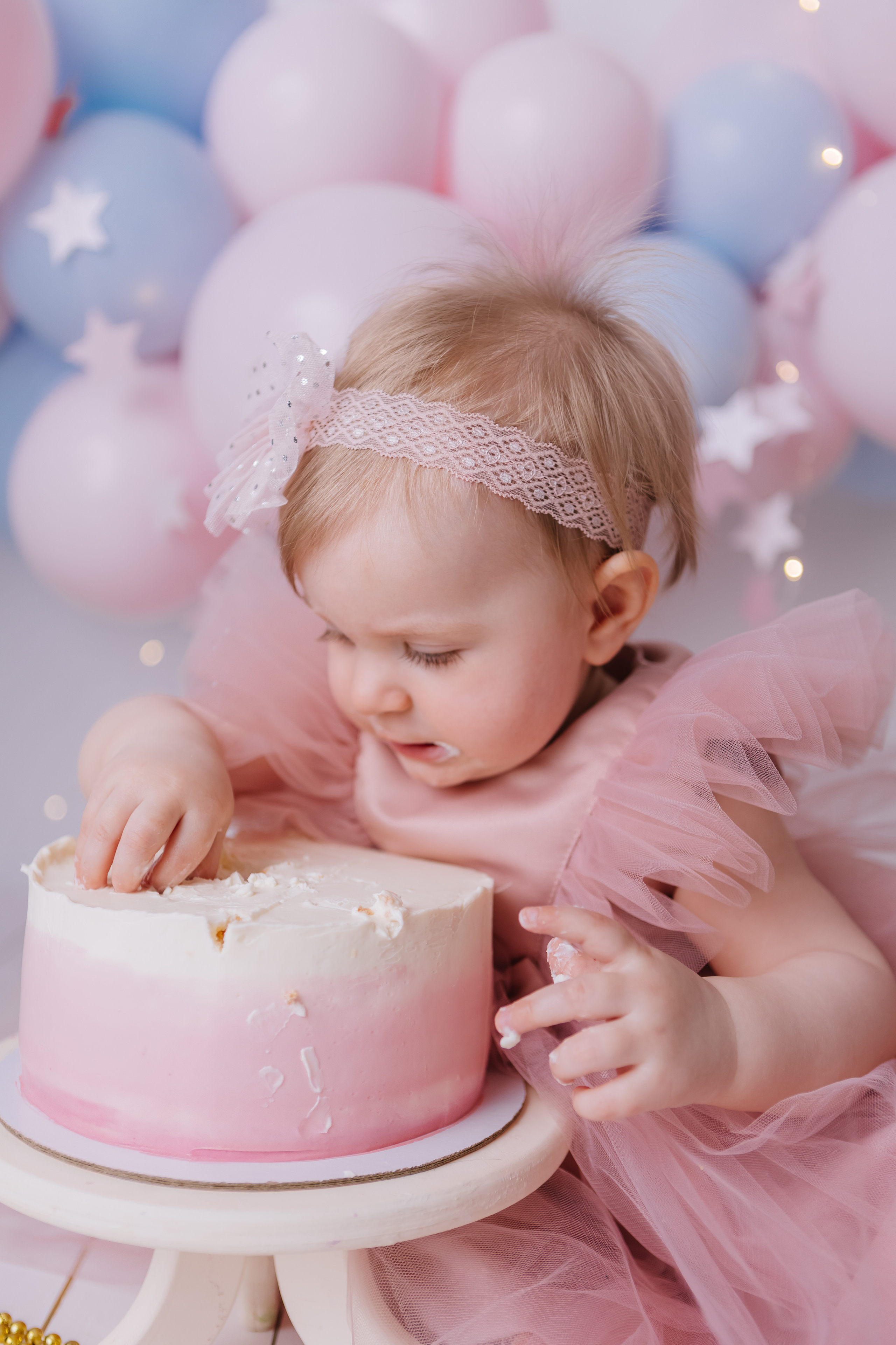 Первый тортик Балерина. Семейный фотограф Обнинск