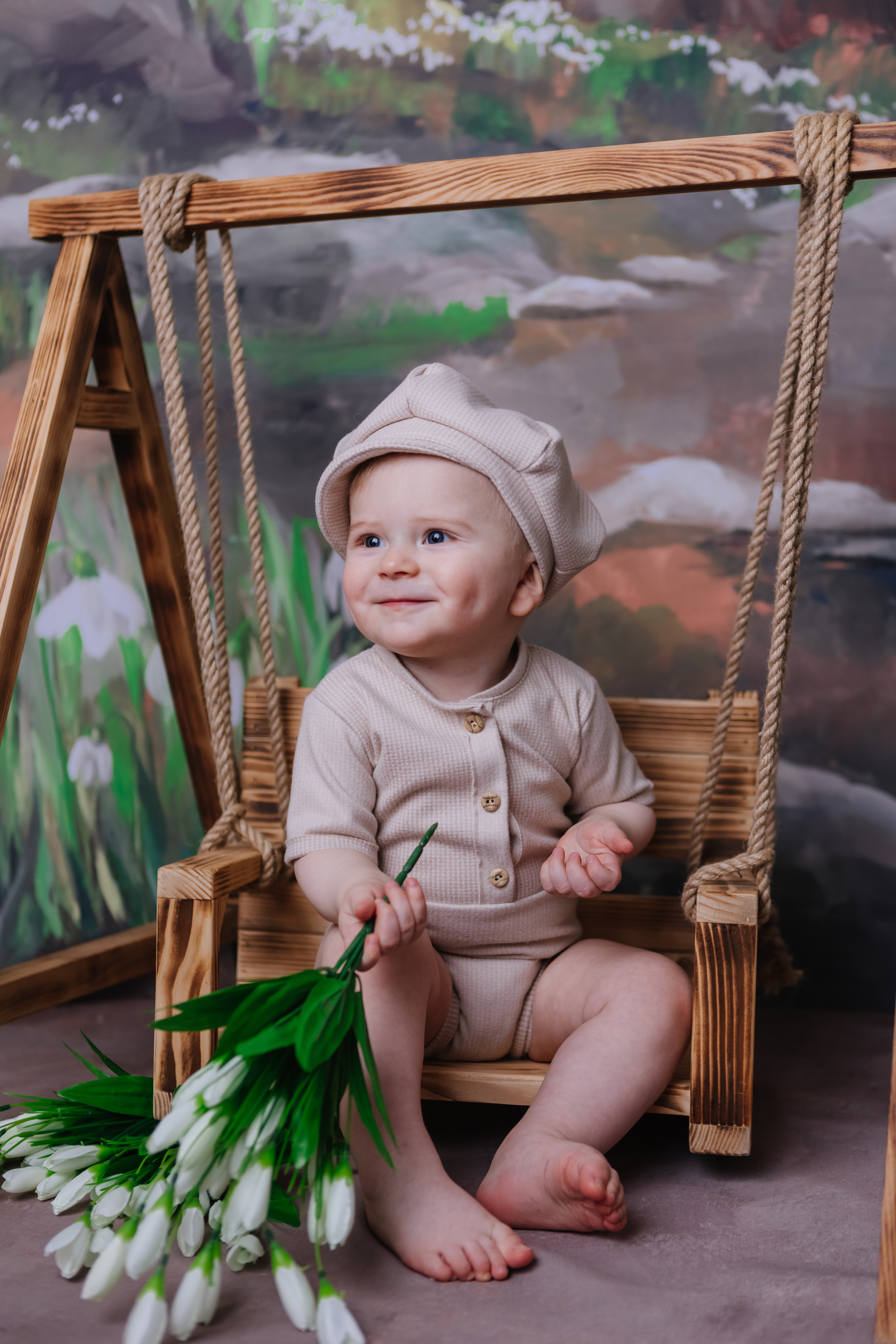 Первый тортик Зеленый. Семейный фотограф Обнинск