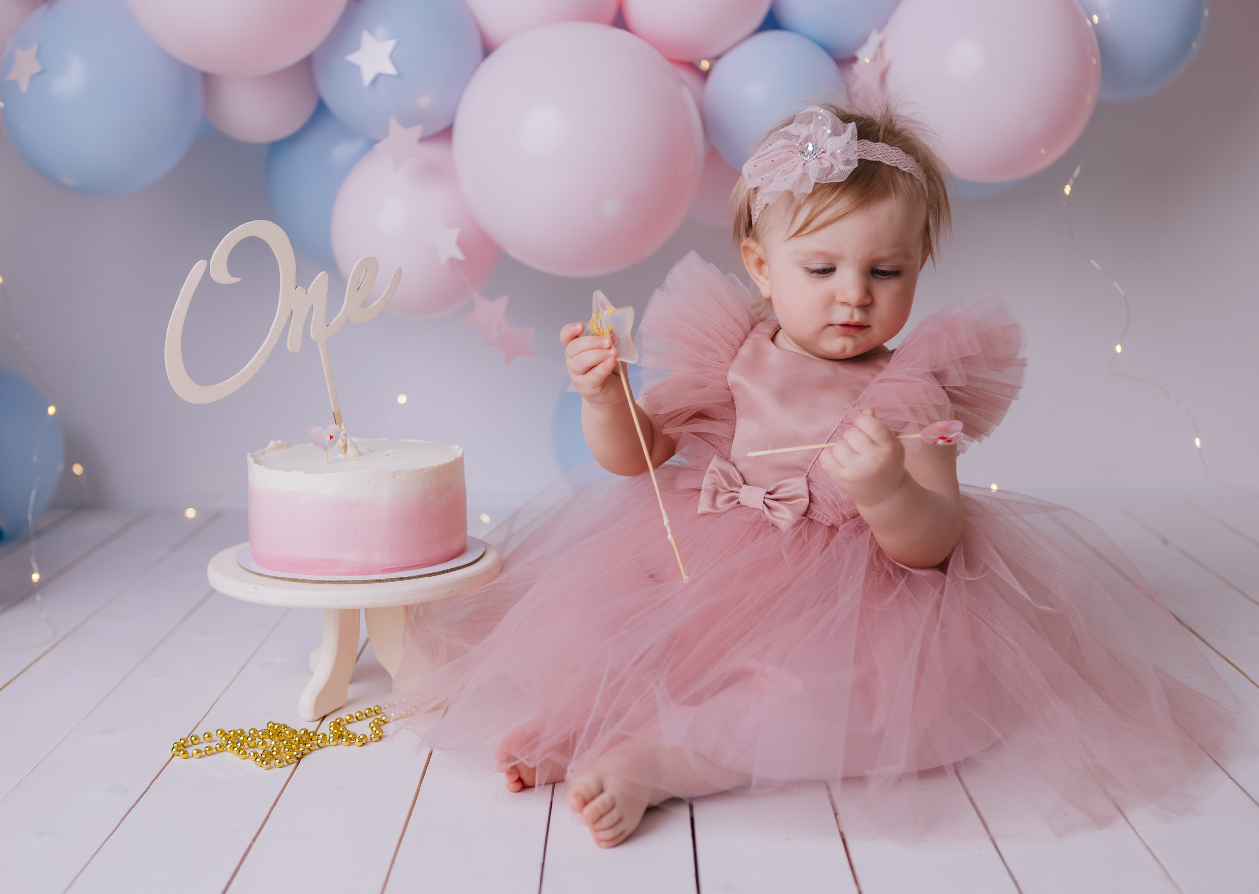 Первый тортик Балерина. Семейный фотограф Обнинск