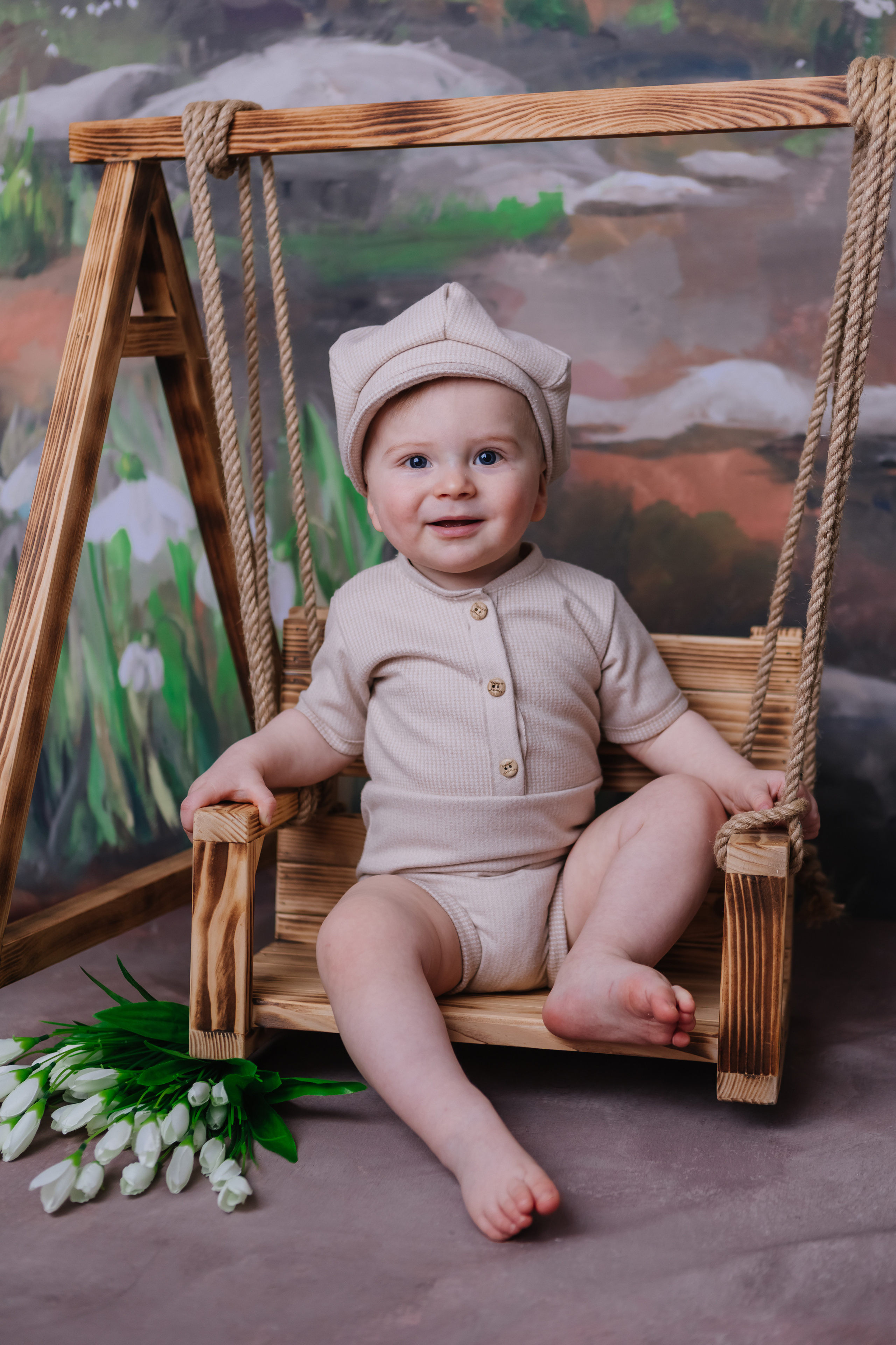 Первый тортик Зеленый. Семейный фотограф Обнинск