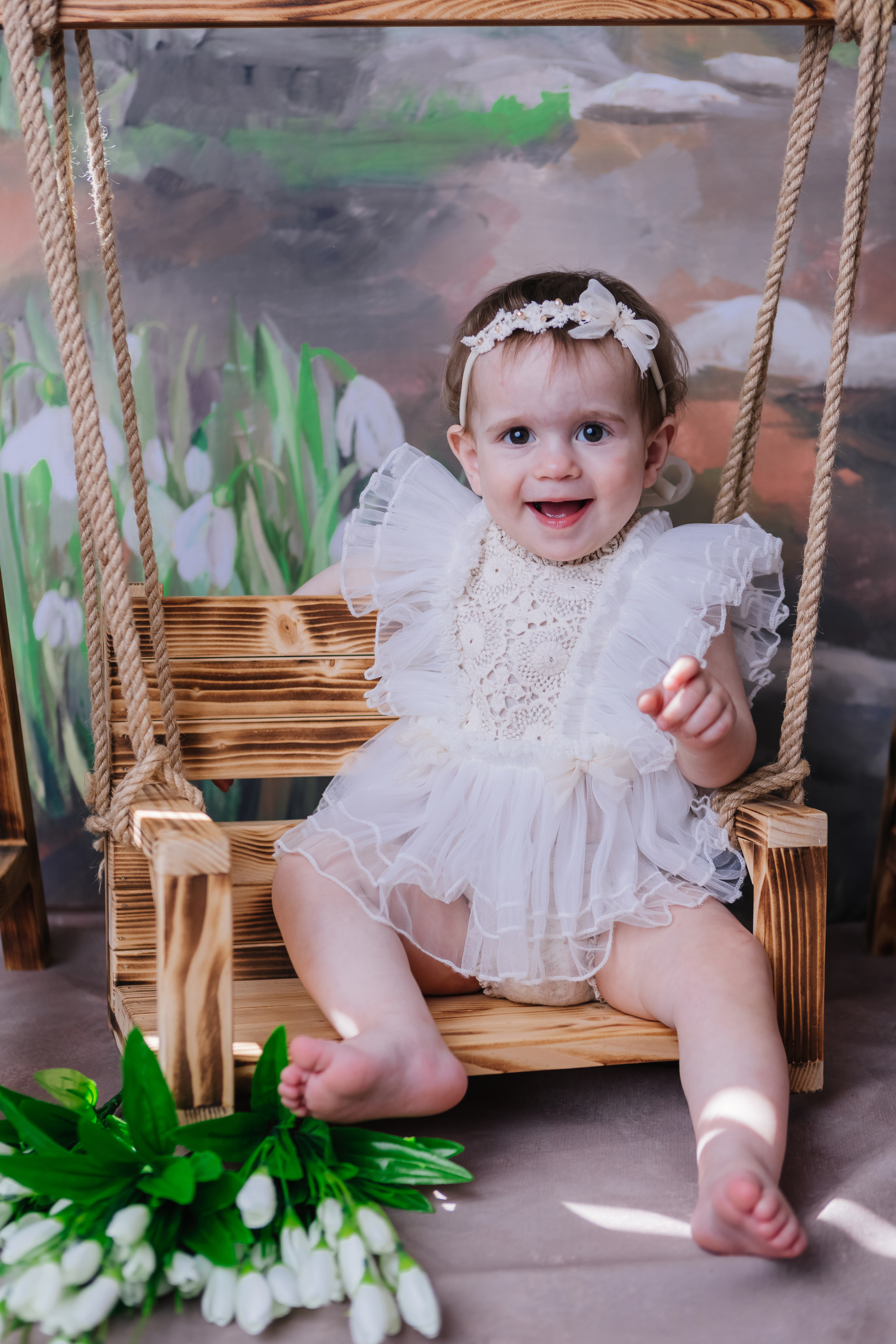 Первый тортик Розовый. Семейный фотограф Обнинск