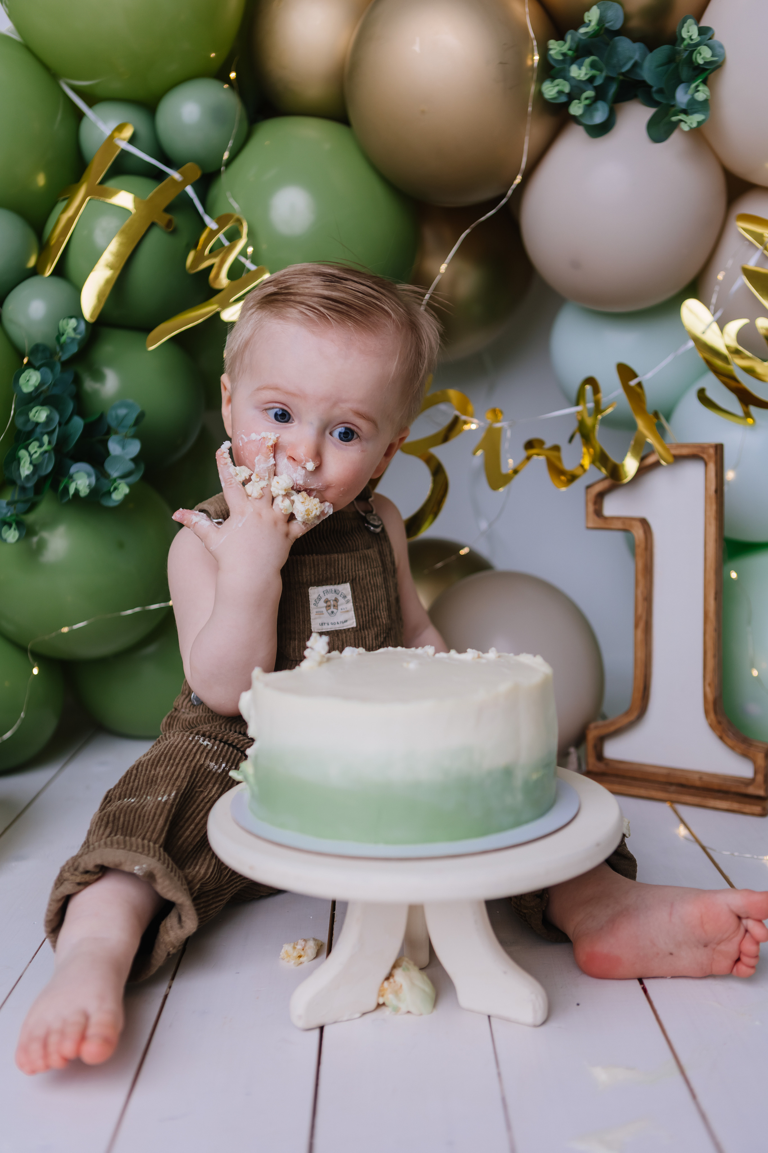 Первый тортик Зеленый. Семейный фотограф Обнинск